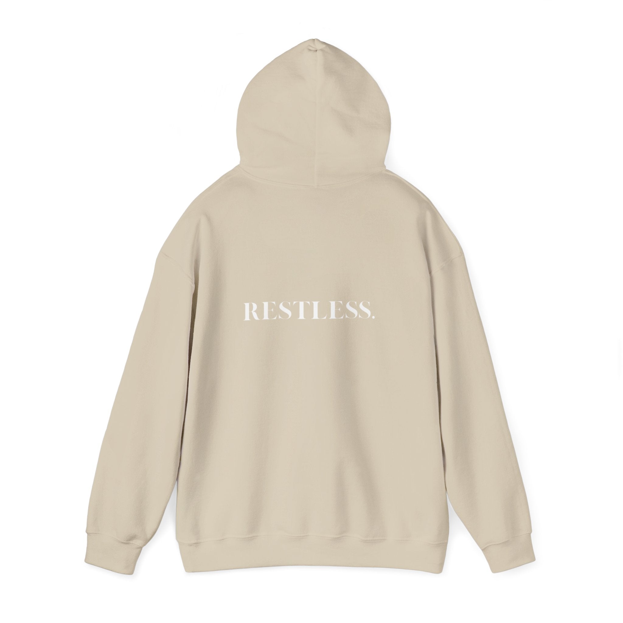 Restless Unisex Hoodie – motivational cozy sweatshirt for dreamers