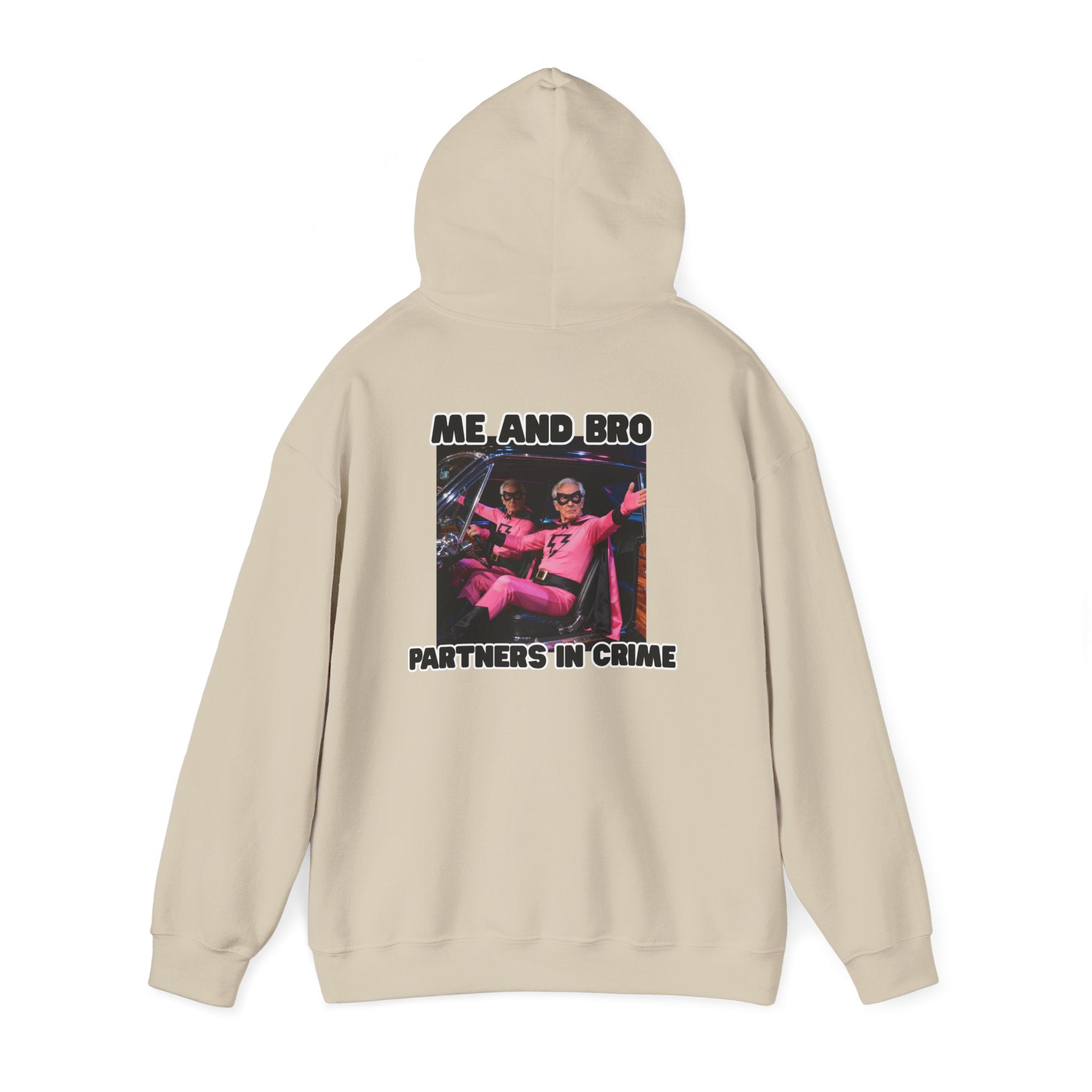 Partners in Crime Hooded Sweatshirt – fun best friend unisex hoodie