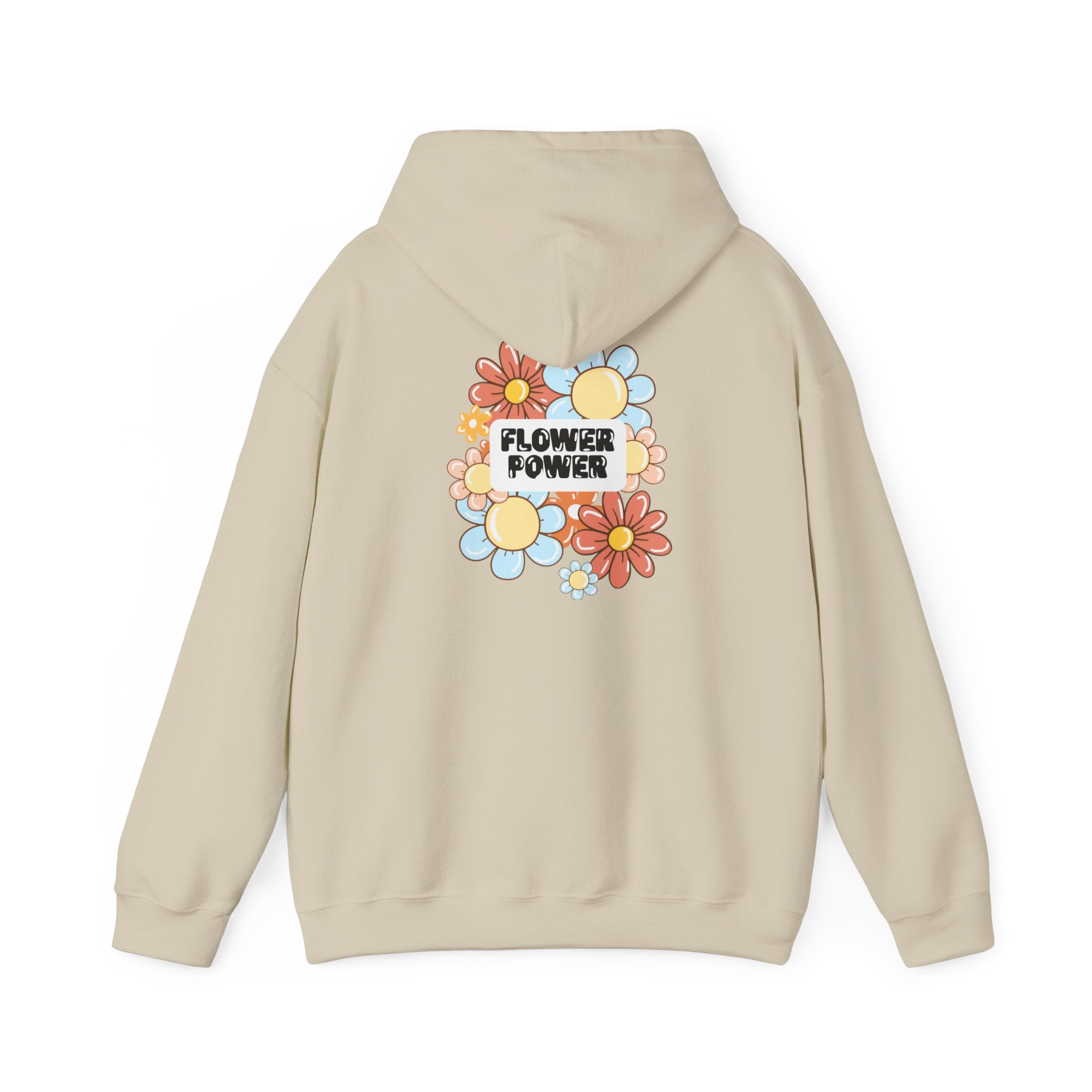Flower Power Unisex Hoodie eco-friendly boho sweatshirt