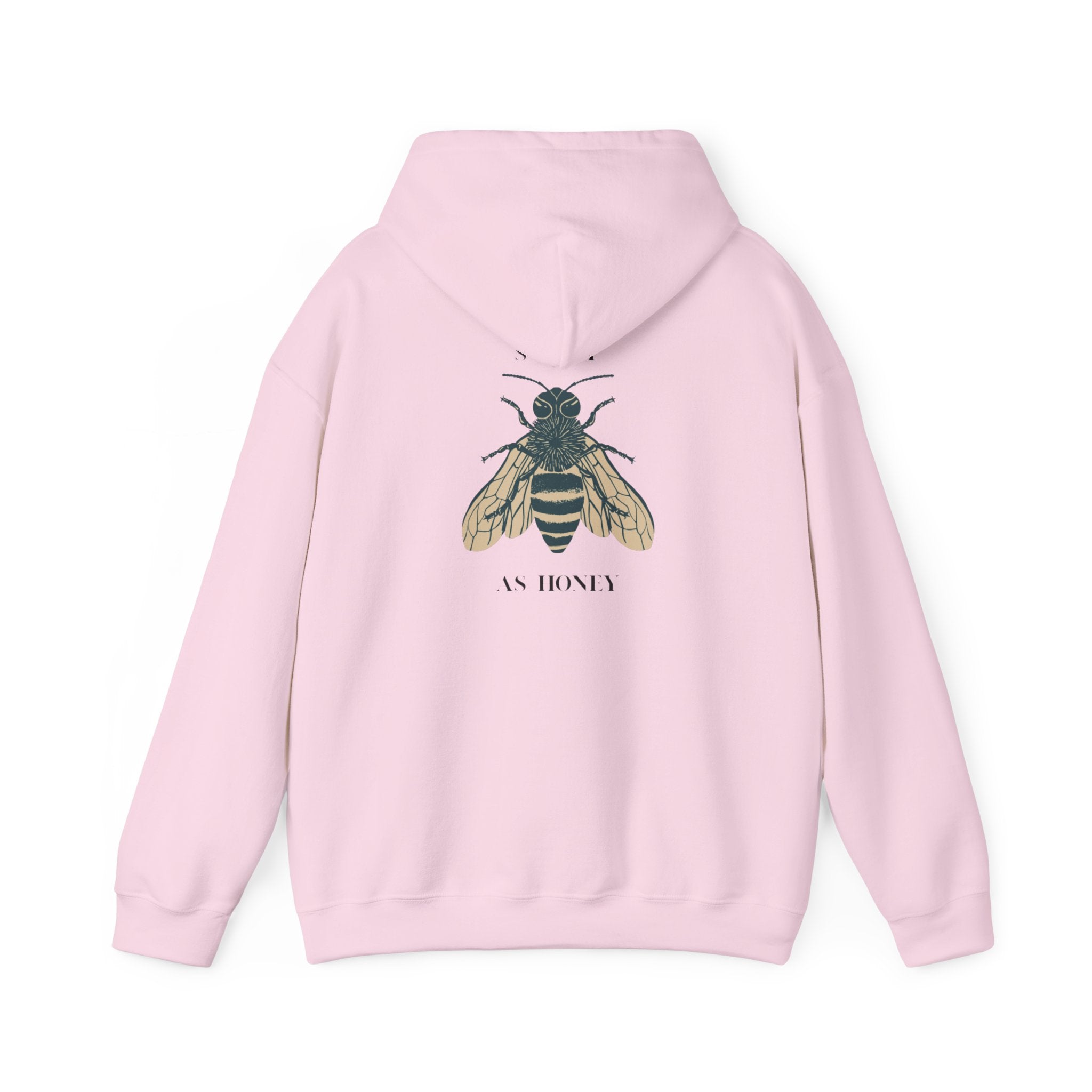Bee Motif Unisex Hoodie – Organic Cotton Streetwear Sweatshirt