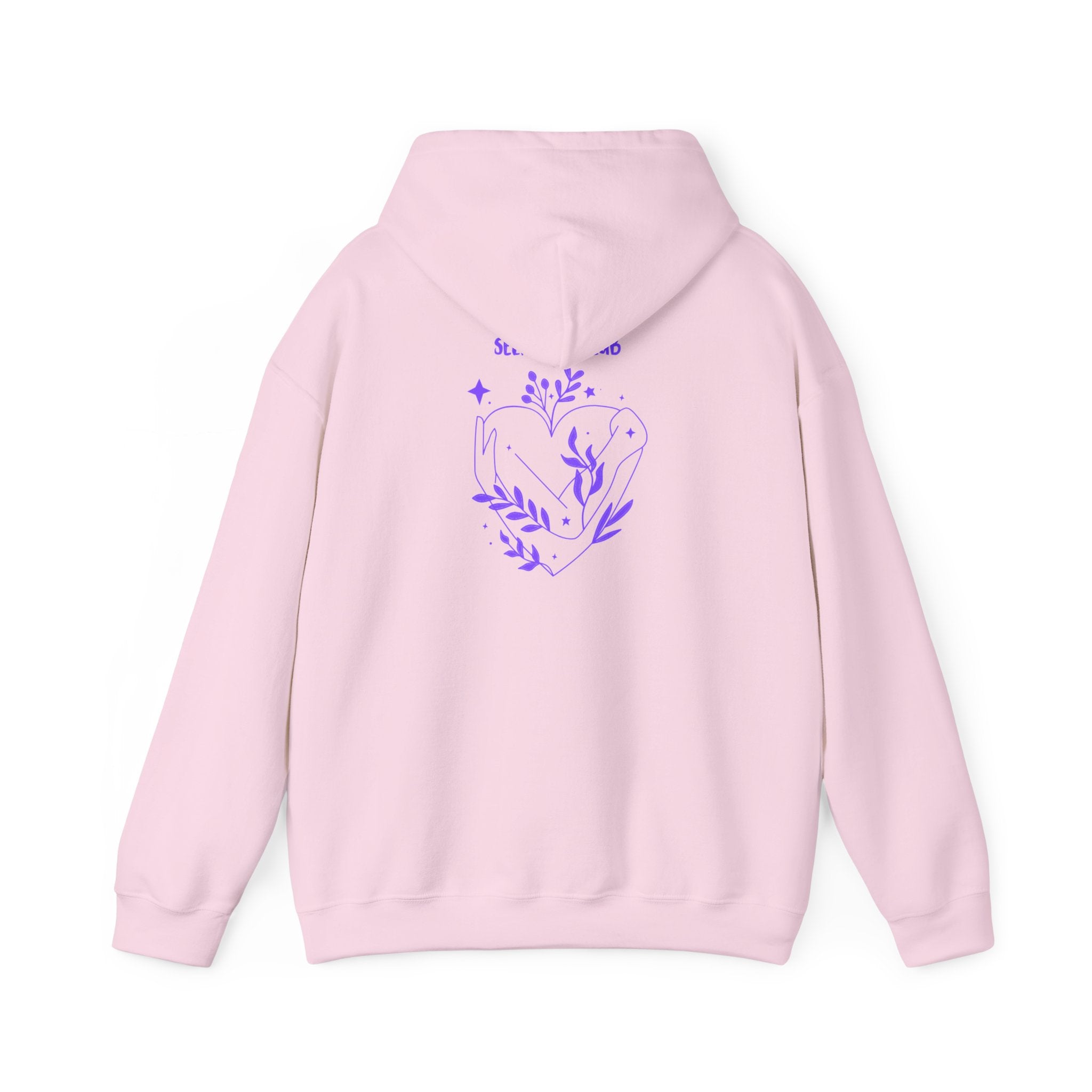 Floral Heart Hoodie cozy unisex sweatshirt for nature lovers