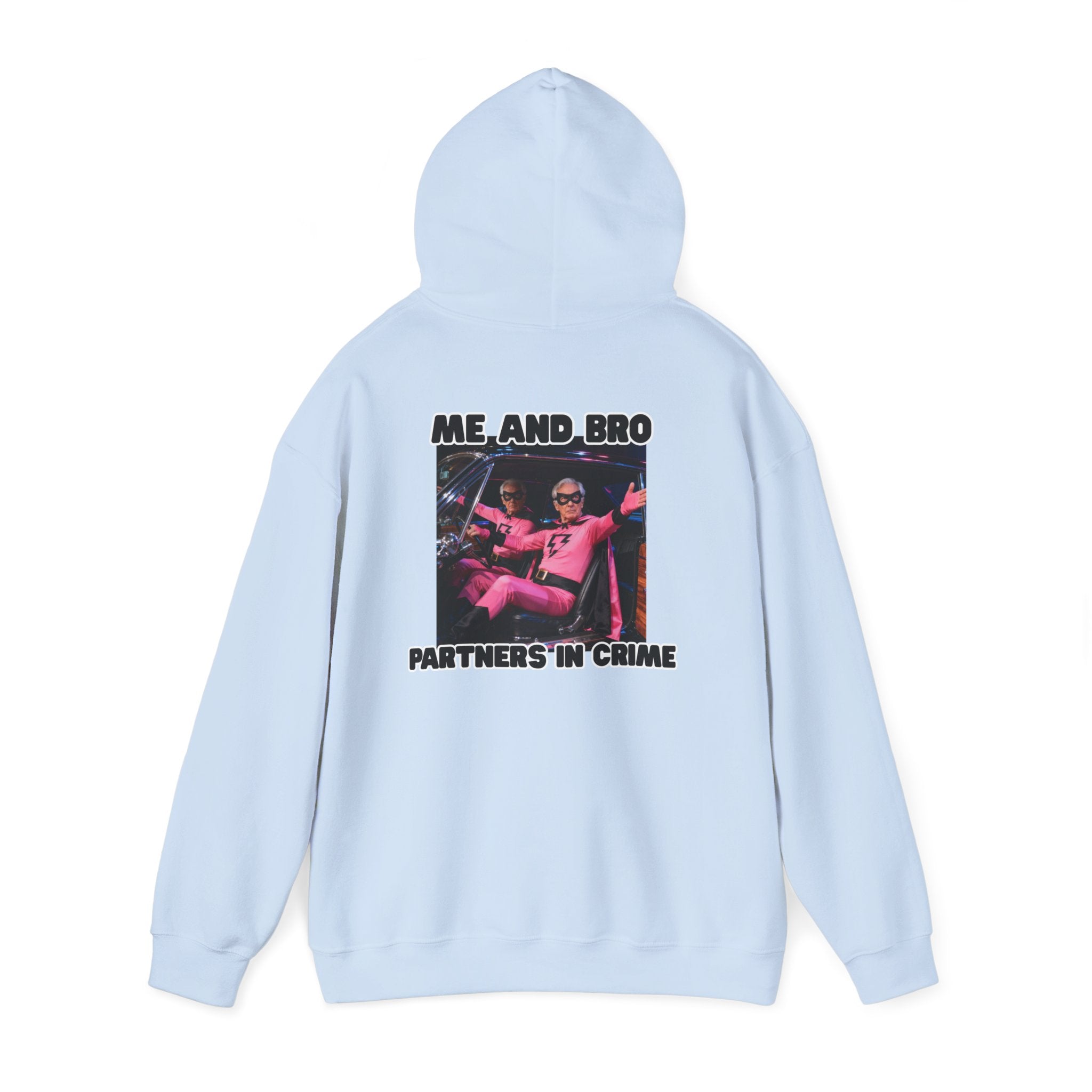 Partners in Crime Hooded Sweatshirt – fun best friend unisex hoodie
