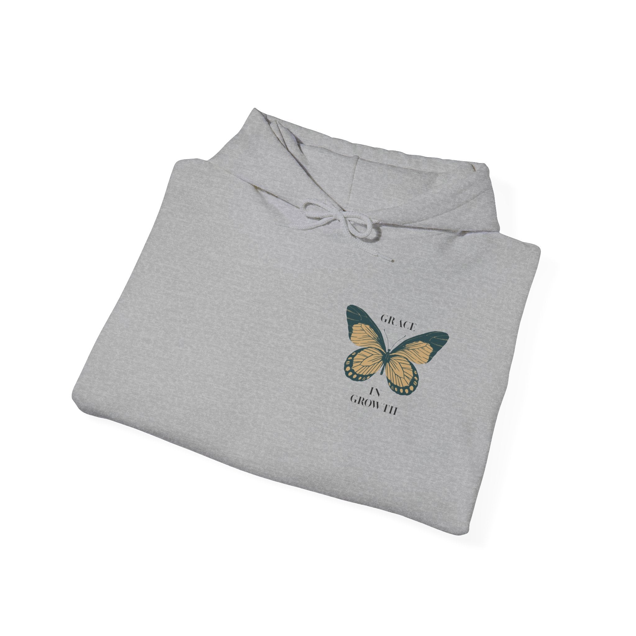 Grace in Growth Hoodie unisex butterfly motivational sweatshirt