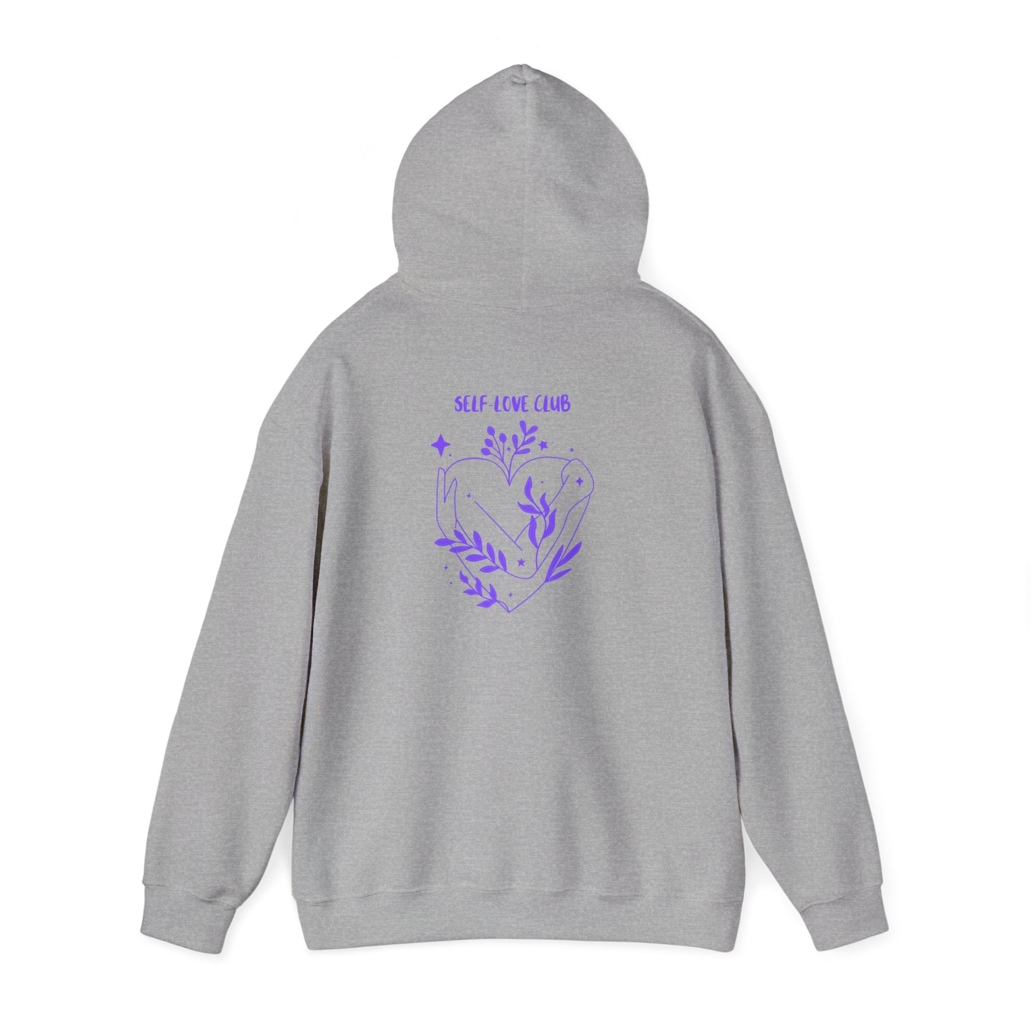 Floral Heart Hoodie cozy unisex sweatshirt for nature lovers