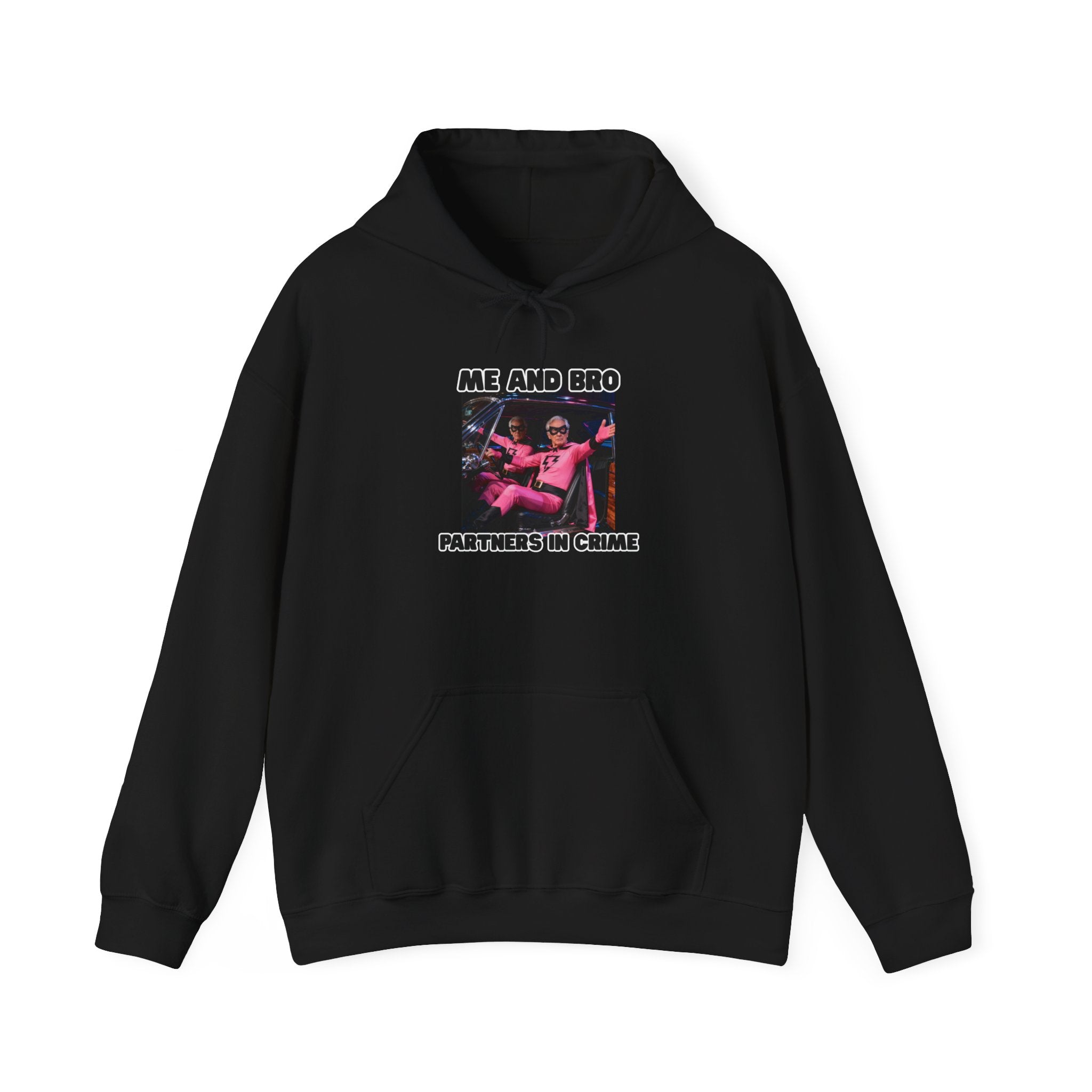 Partners in Crime Hooded Sweatshirt – fun best friend unisex hoodie