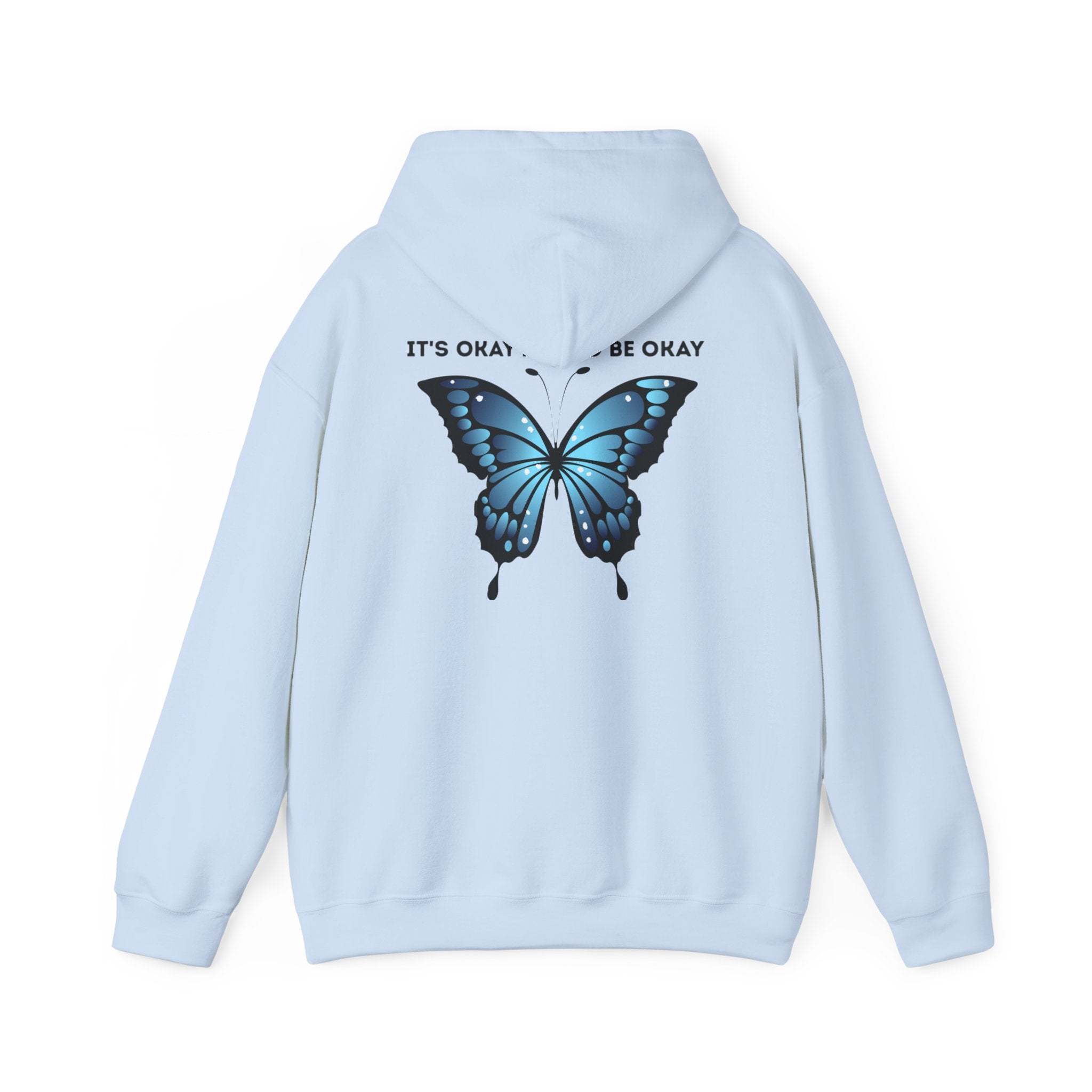 Mental Health Awareness Hoodie blue butterfly quote sweatshirt