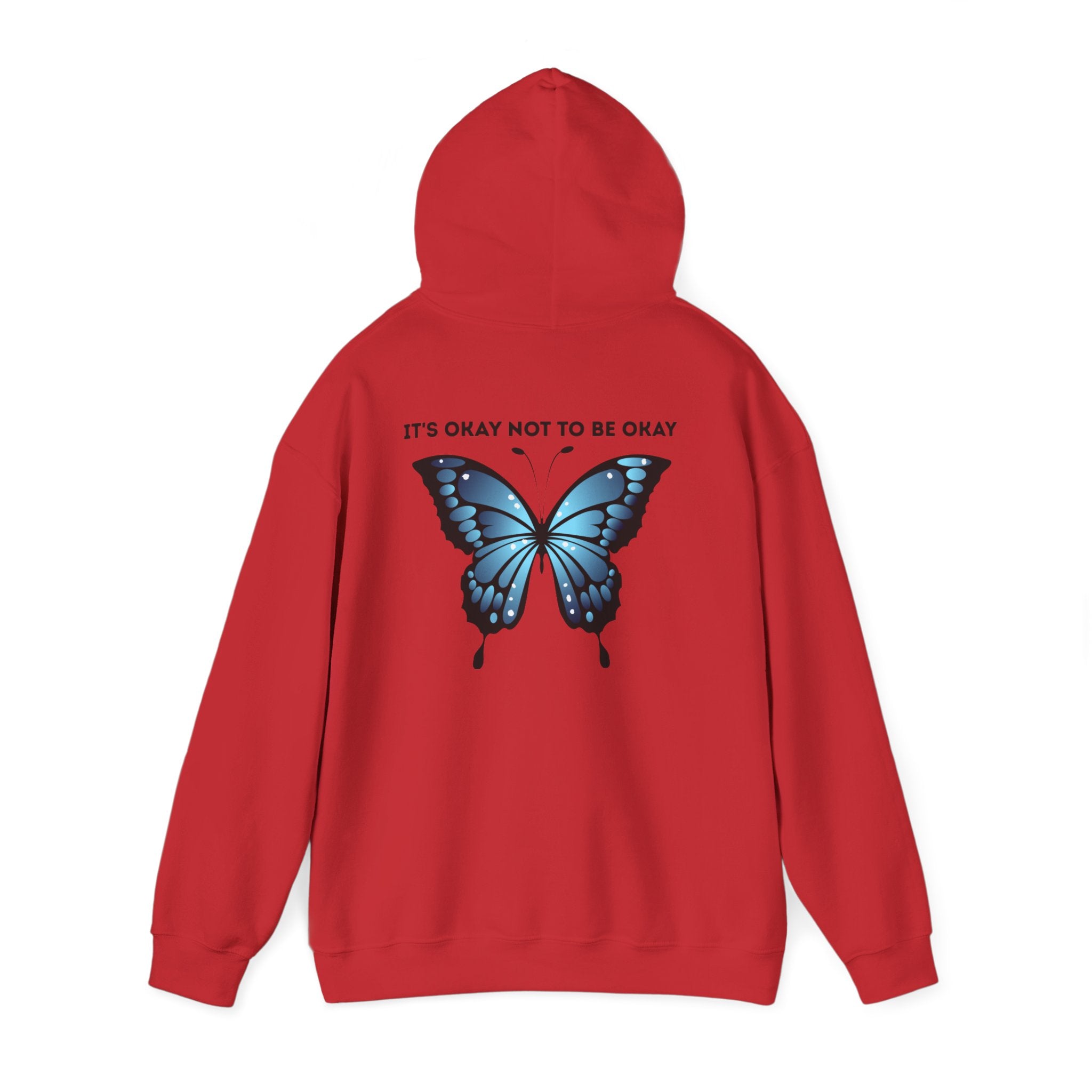 Mental Health Awareness Hoodie blue butterfly quote sweatshirt
