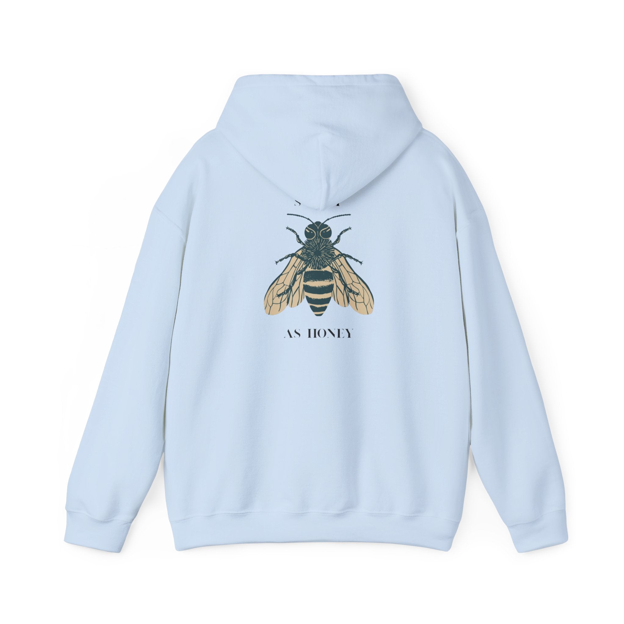 Bee Motif Unisex Hoodie – Organic Cotton Streetwear Sweatshirt