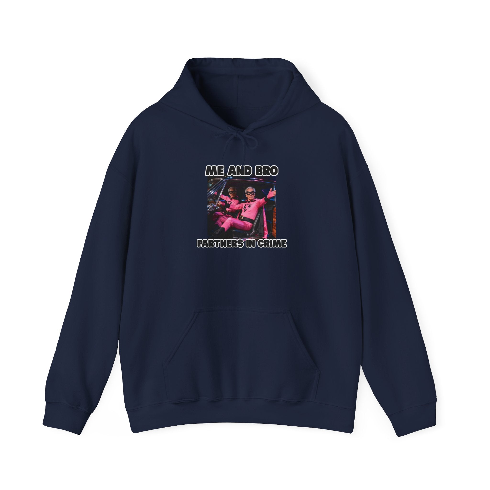 Partners in Crime Hooded Sweatshirt – fun best friend unisex hoodie