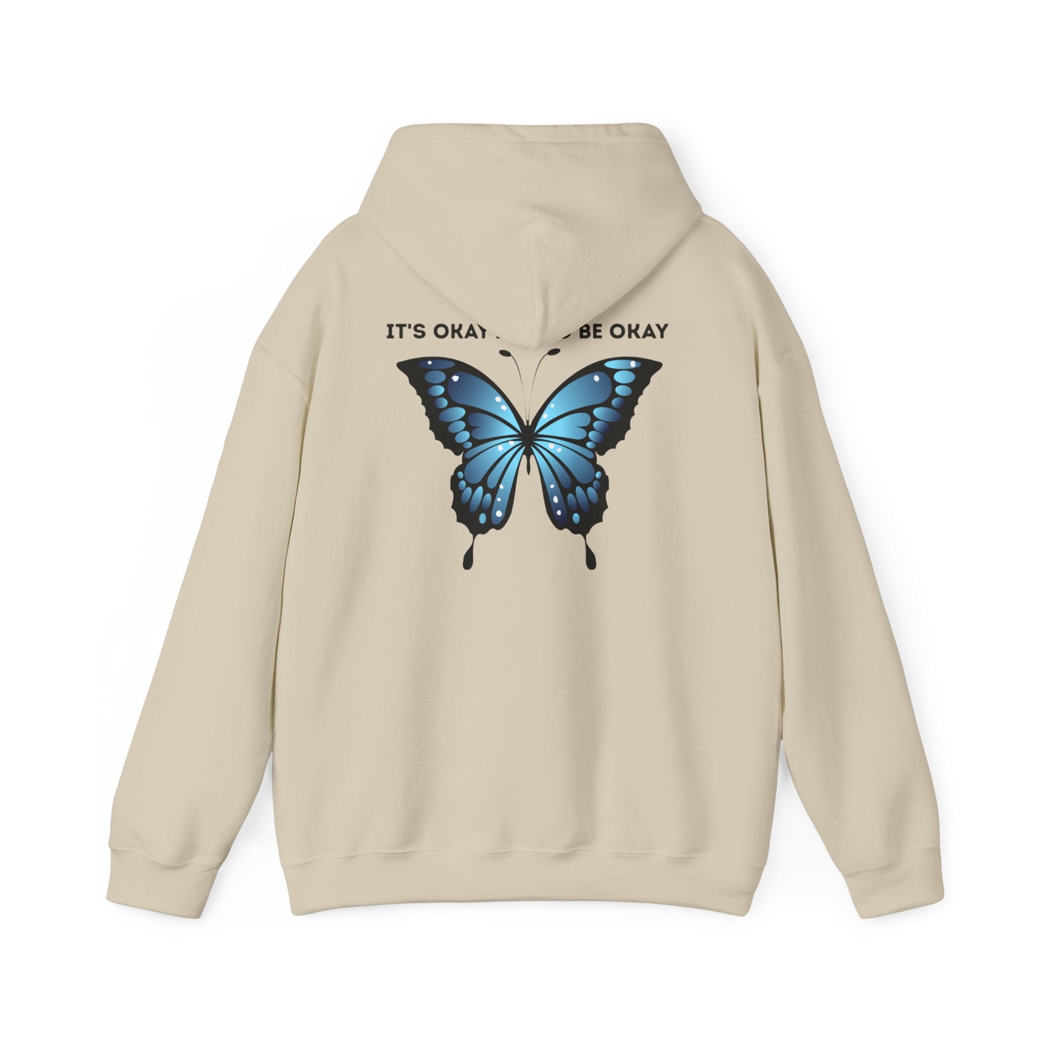 Mental Health Awareness Hoodie blue butterfly quote sweatshirt