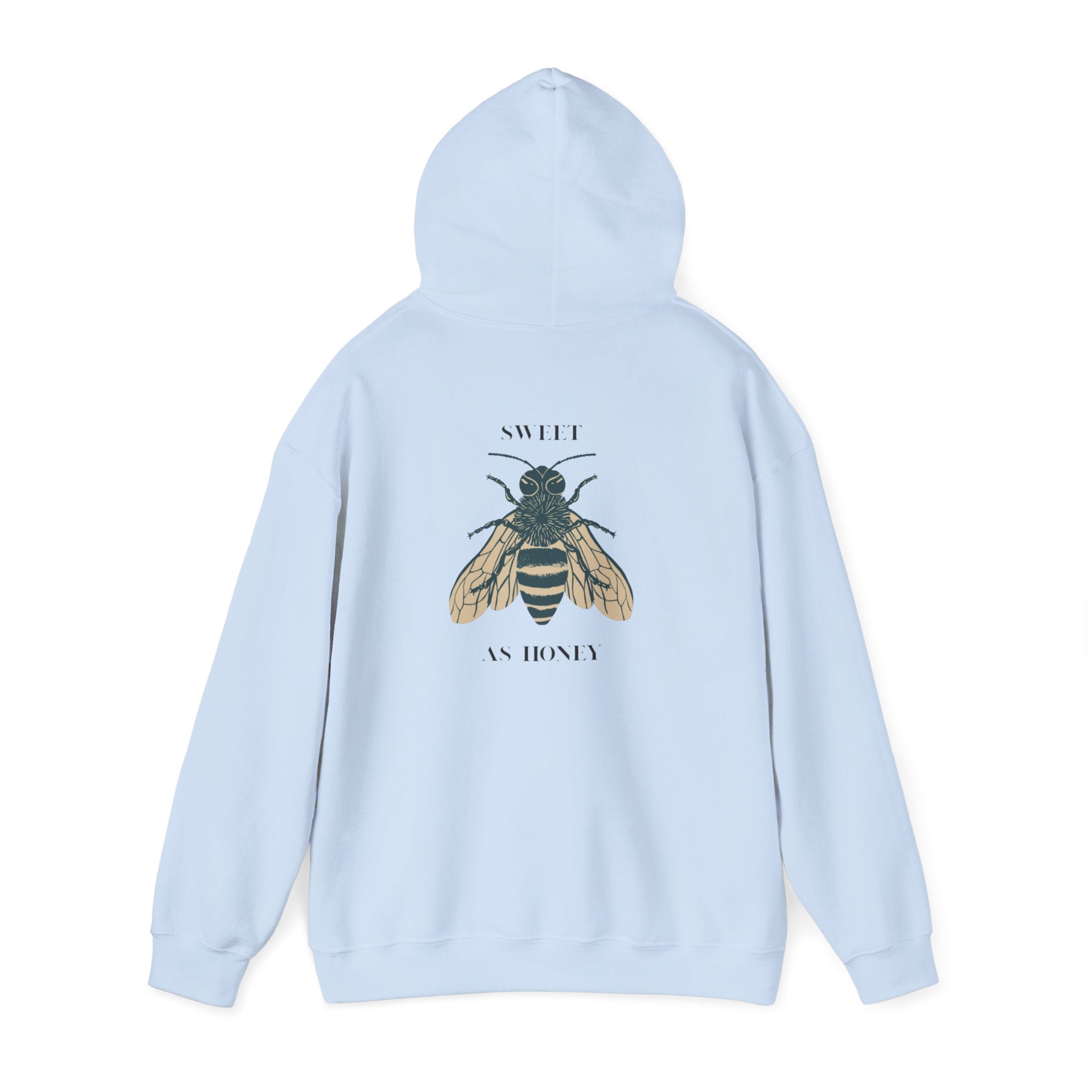 Bee Motif Unisex Hoodie – Organic Cotton Streetwear Sweatshirt