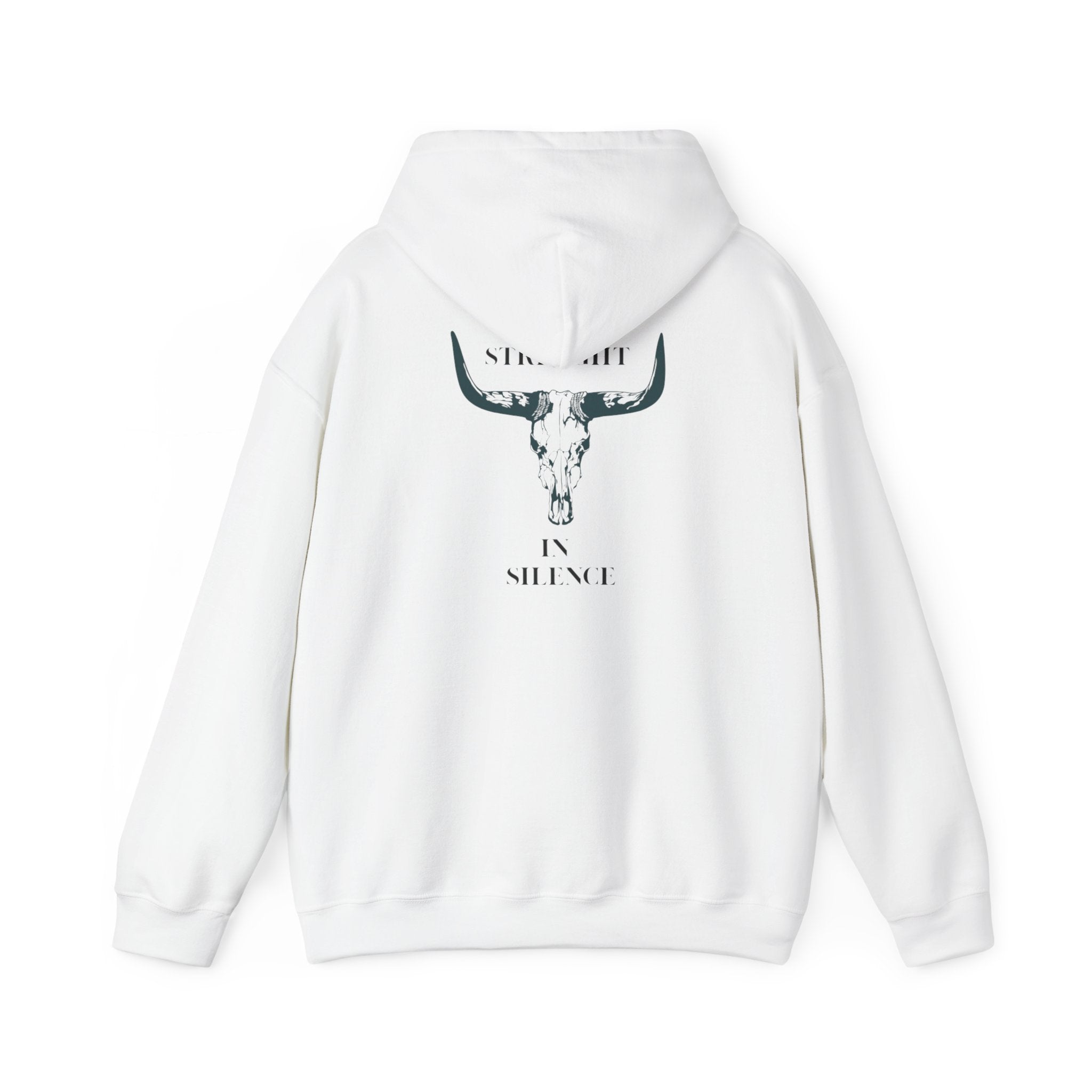 Boho Bull Skull Hoodie unisex western sweatshirt for cow lovers