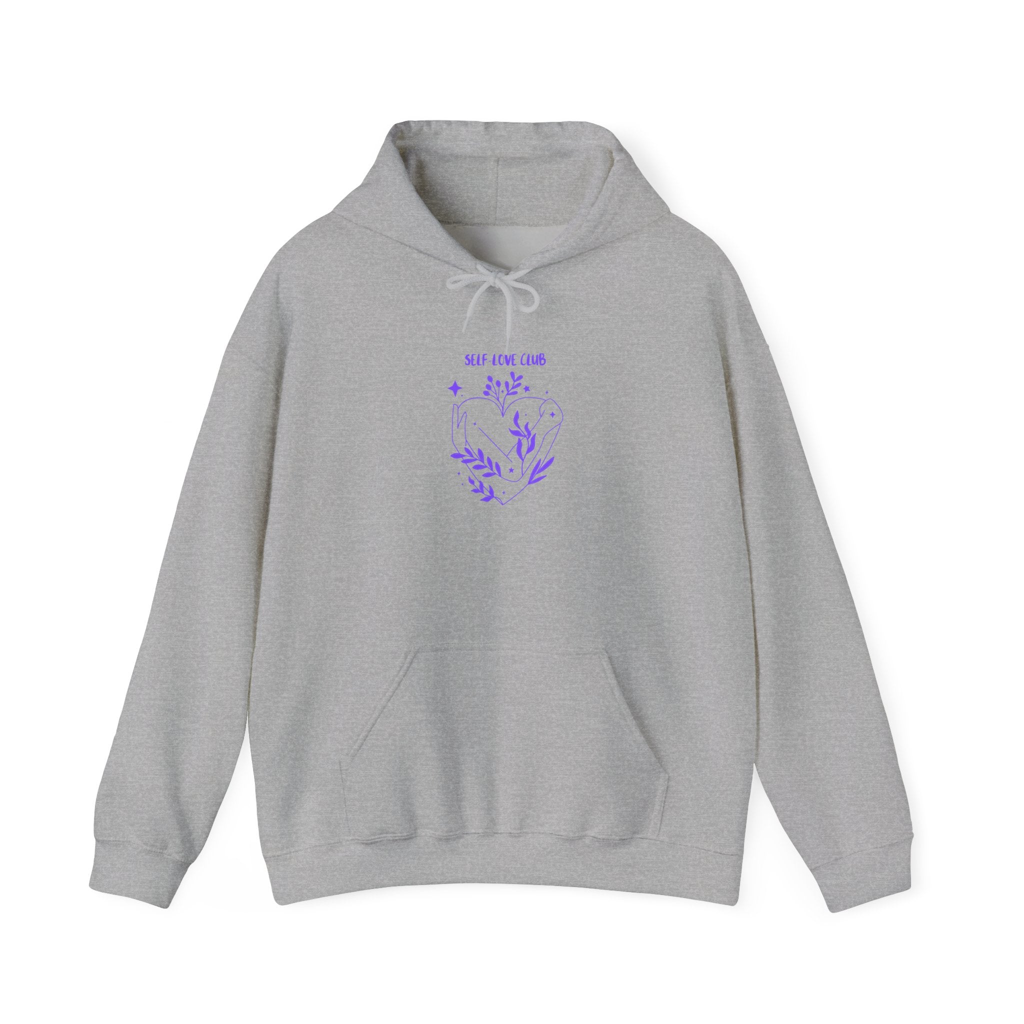Floral Heart Hoodie cozy unisex sweatshirt for nature lovers