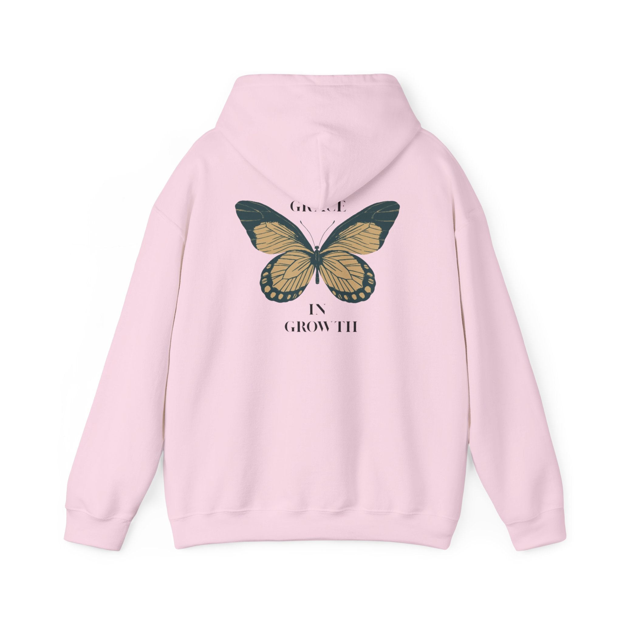 Grace in Growth Hoodie unisex butterfly motivational sweatshirt