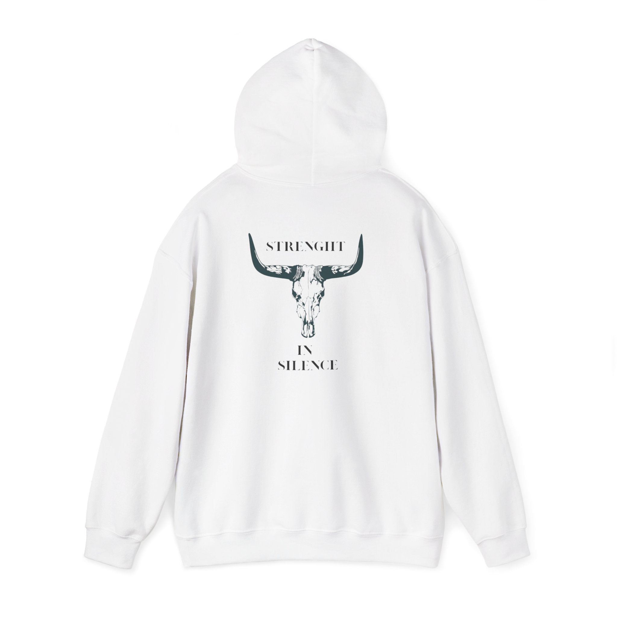 Boho Bull Skull Hoodie unisex western sweatshirt for cow lovers