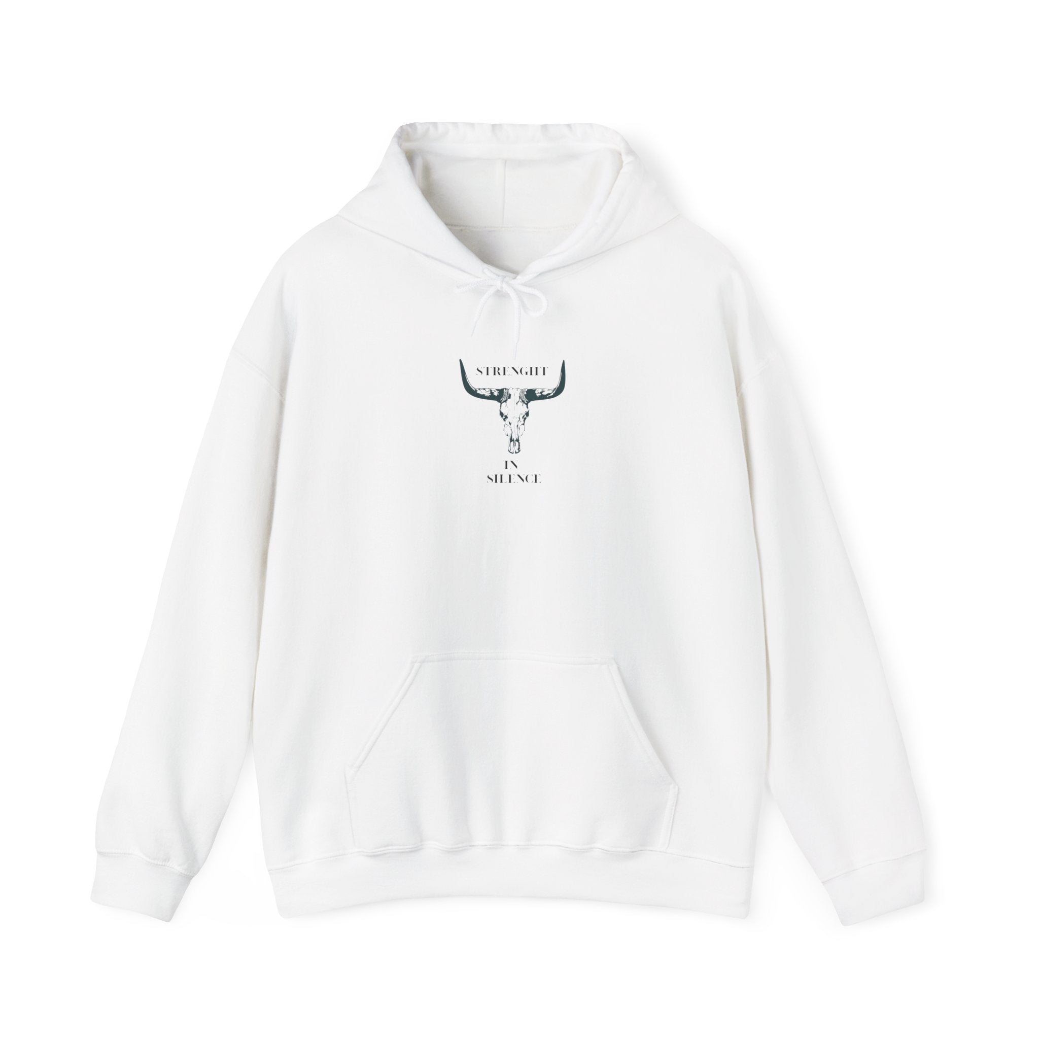 Boho Bull Skull Hoodie unisex western sweatshirt for cow lovers