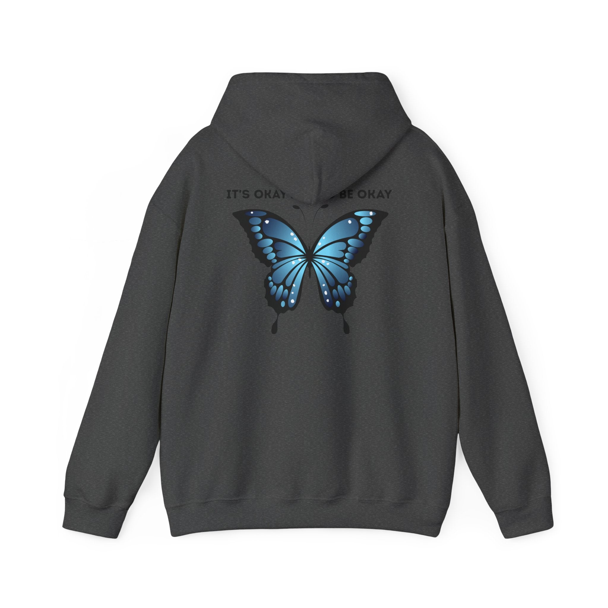 Mental Health Awareness Hoodie blue butterfly quote sweatshirt