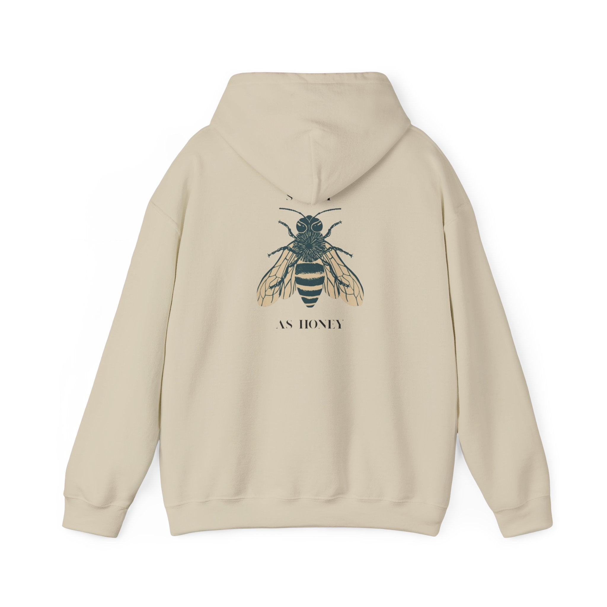 Bee Motif Unisex Hoodie – Organic Cotton Streetwear Sweatshirt