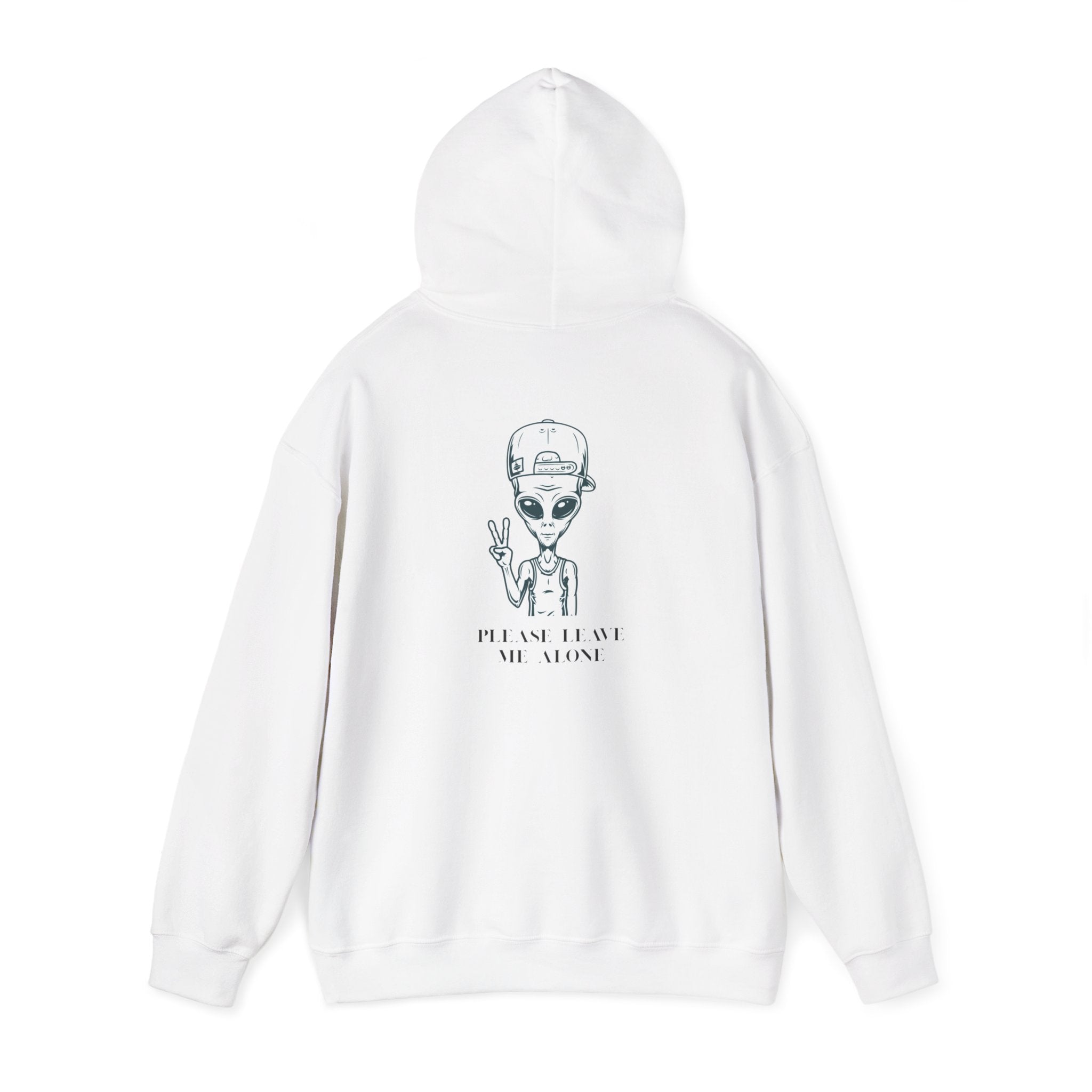 Funny Alien Hoodie unisex UFO graphic sweatshirt for sci-fi fans