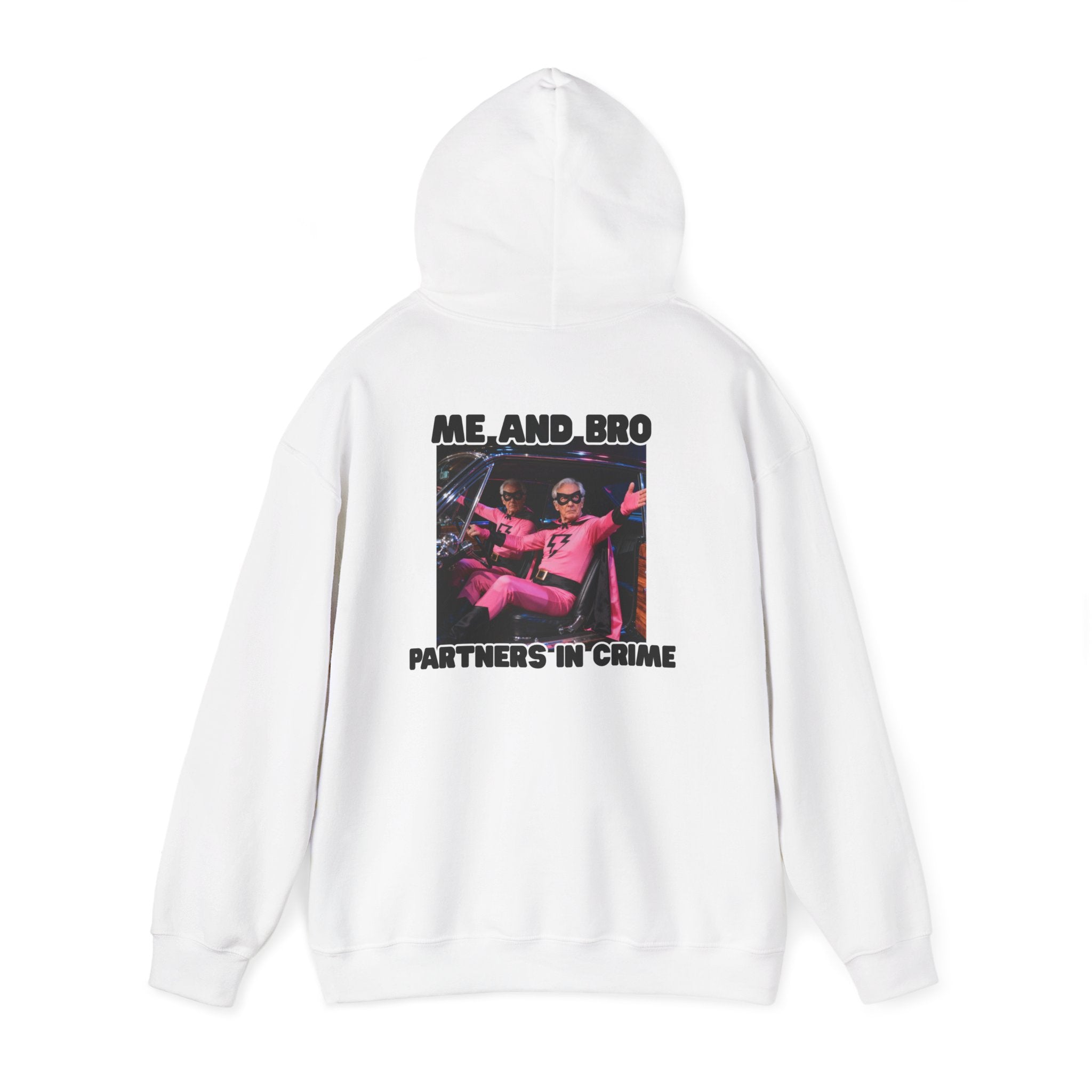 Partners in Crime Hooded Sweatshirt – fun best friend unisex hoodie