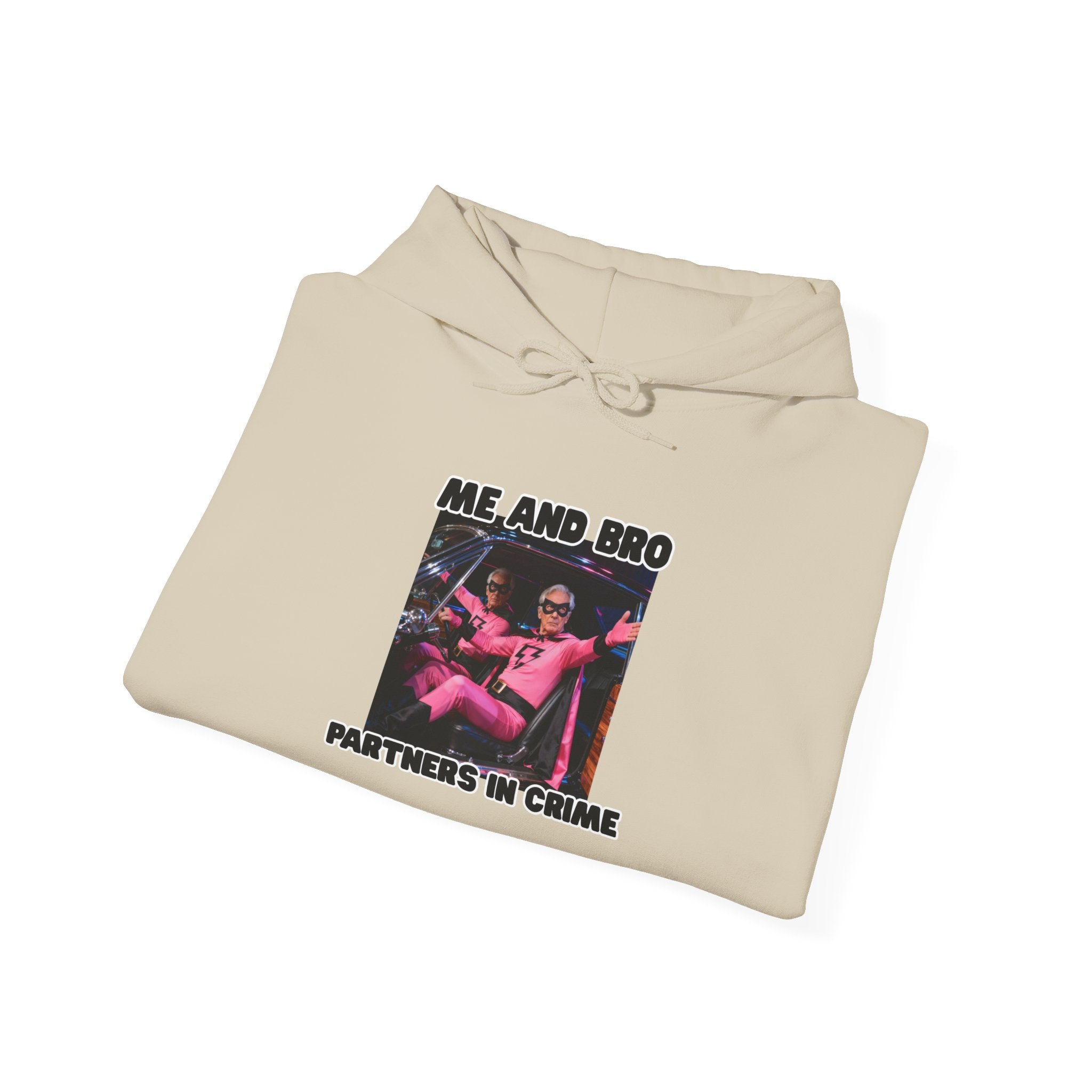 Partners in Crime Hooded Sweatshirt – fun best friend unisex hoodie