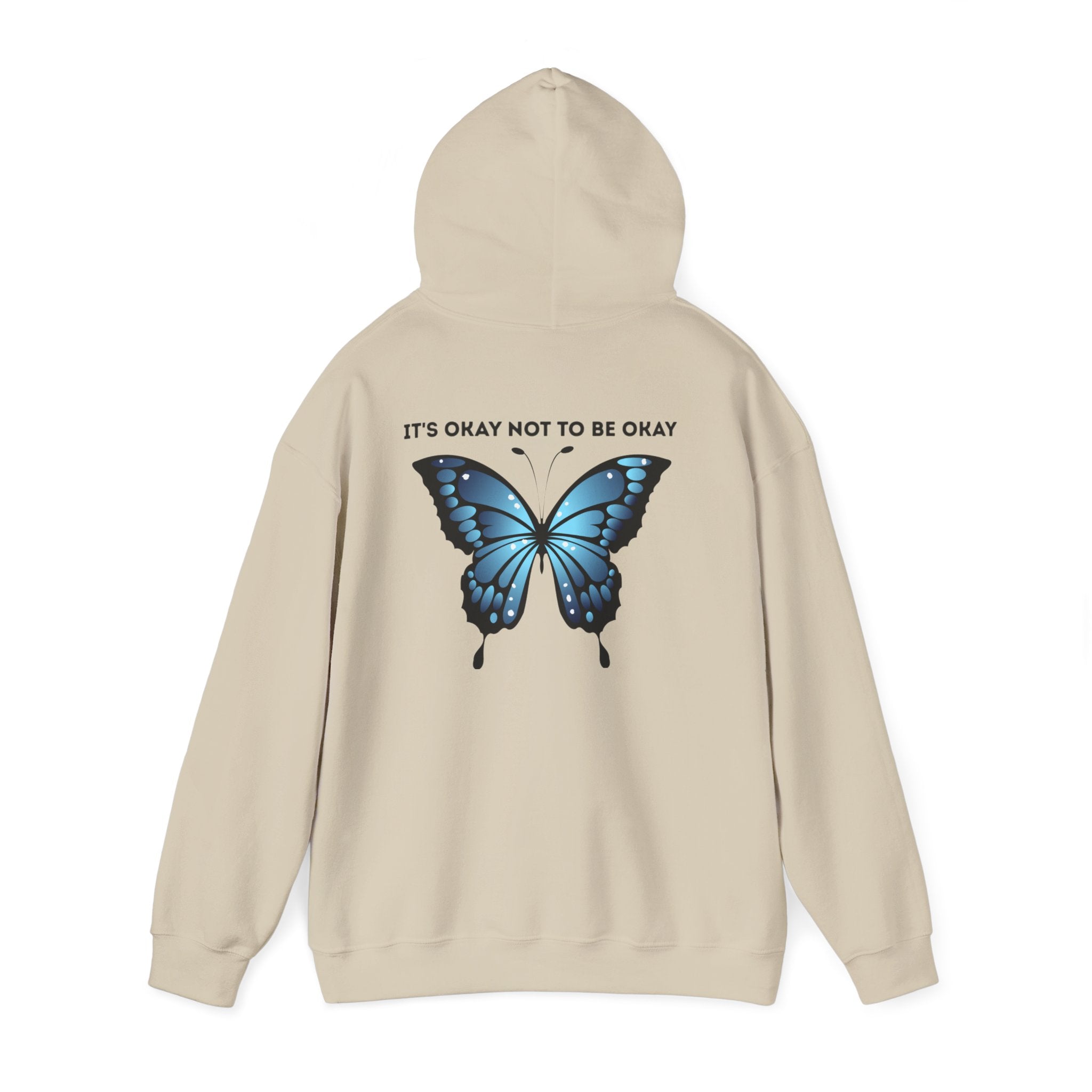 Mental Health Awareness Hoodie blue butterfly quote sweatshirt