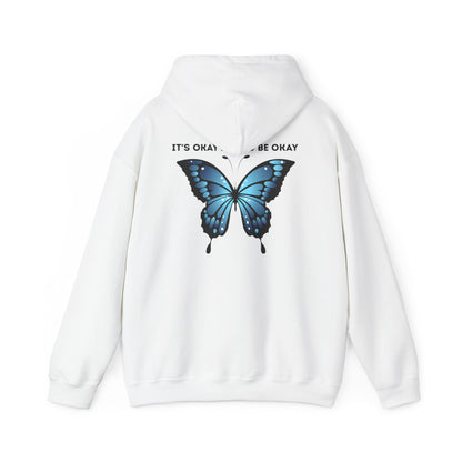 Mental Health Awareness Hoodie blue butterfly quote sweatshirt