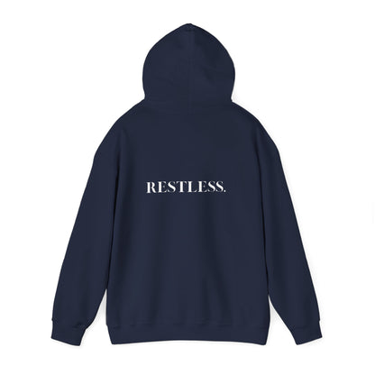 Restless Unisex Hoodie – motivational cozy sweatshirt for dreamers