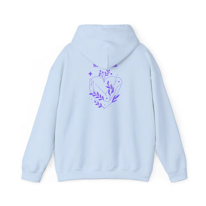 Floral Heart Hoodie cozy unisex sweatshirt for nature lovers