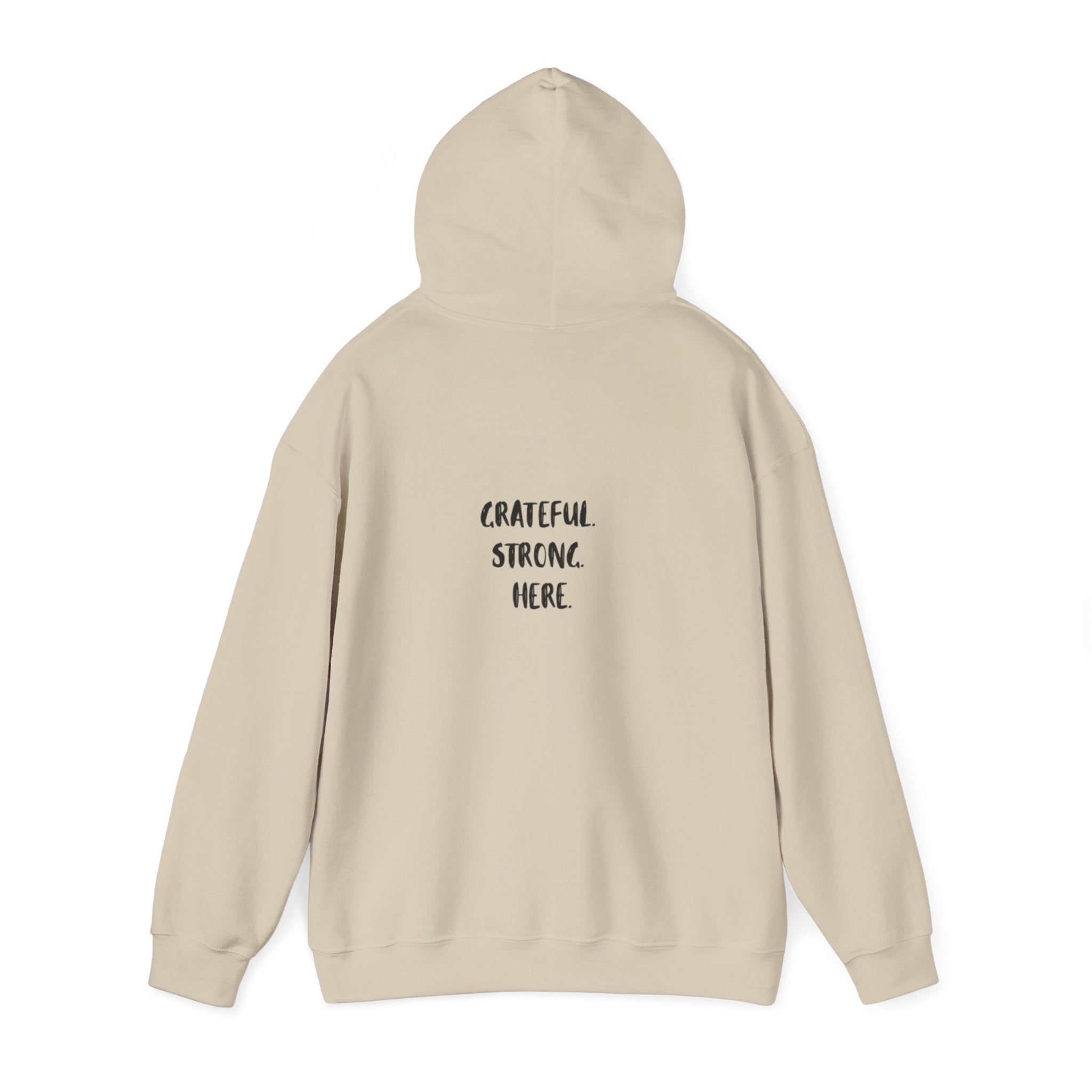 Grateful Strong Unisex Hoodie – motivational sweatshirt gift