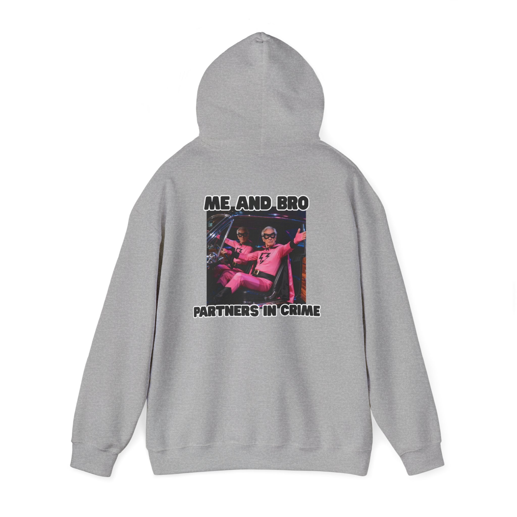 Partners in Crime Hooded Sweatshirt – fun best friend unisex hoodie