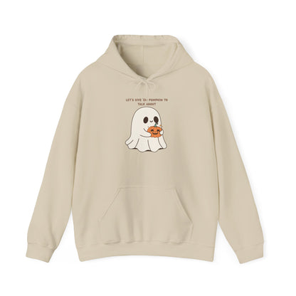 Ghost Pumpkin Hoodie Halloween Sweatshirt Cozy Fall Pullover