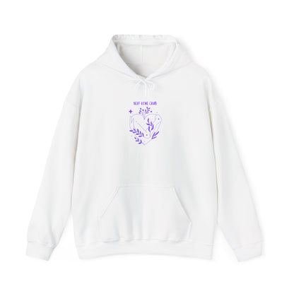Floral Heart Hoodie cozy unisex sweatshirt for nature lovers