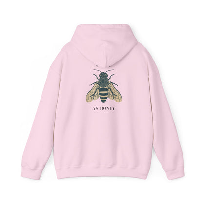 Bee Motif Unisex Hoodie – Organic Cotton Streetwear Sweatshirt