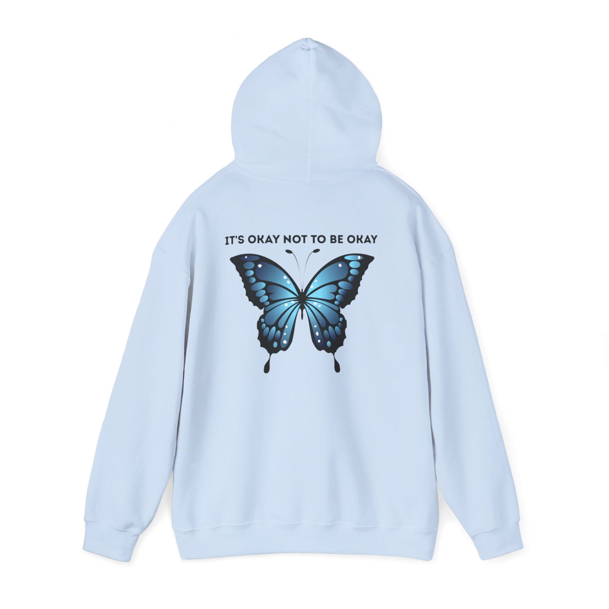 Mental Health Awareness Hoodie blue butterfly quote sweatshirt