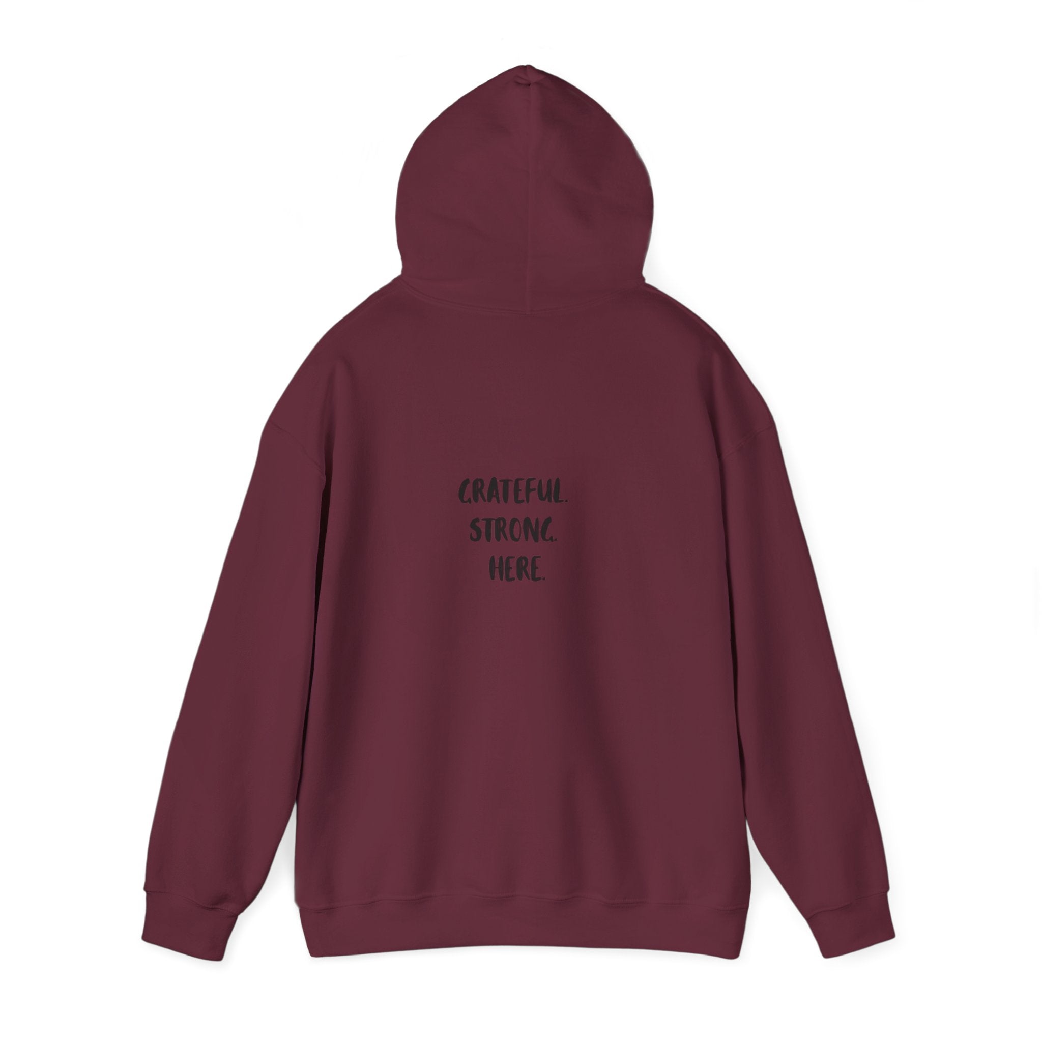 Grateful Strong Unisex Hoodie – motivational sweatshirt gift