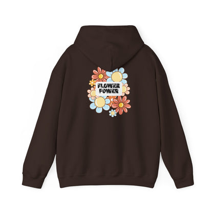 Flower Power Unisex Hoodie eco-friendly boho sweatshirt