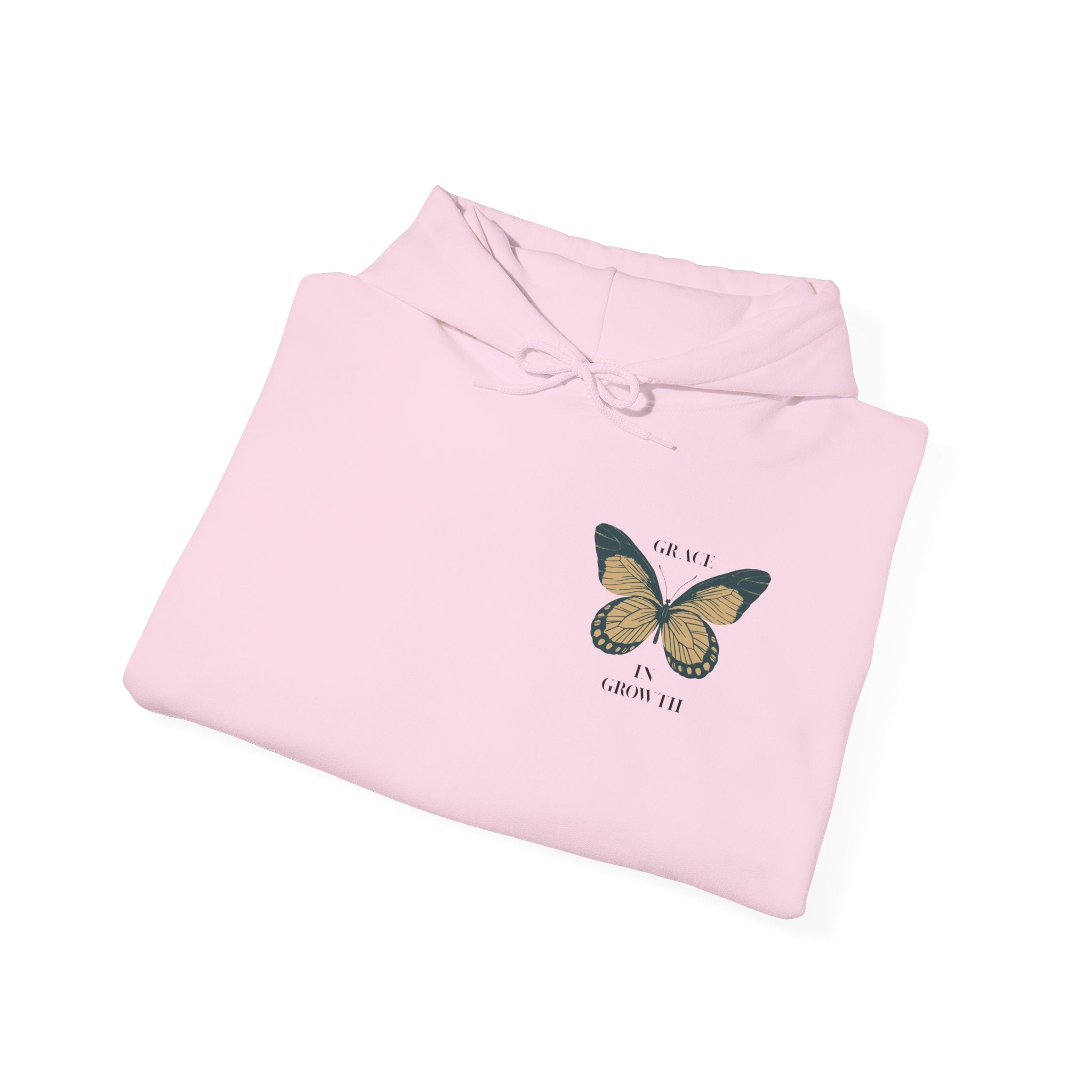 Grace in Growth Hoodie unisex butterfly motivational sweatshirt