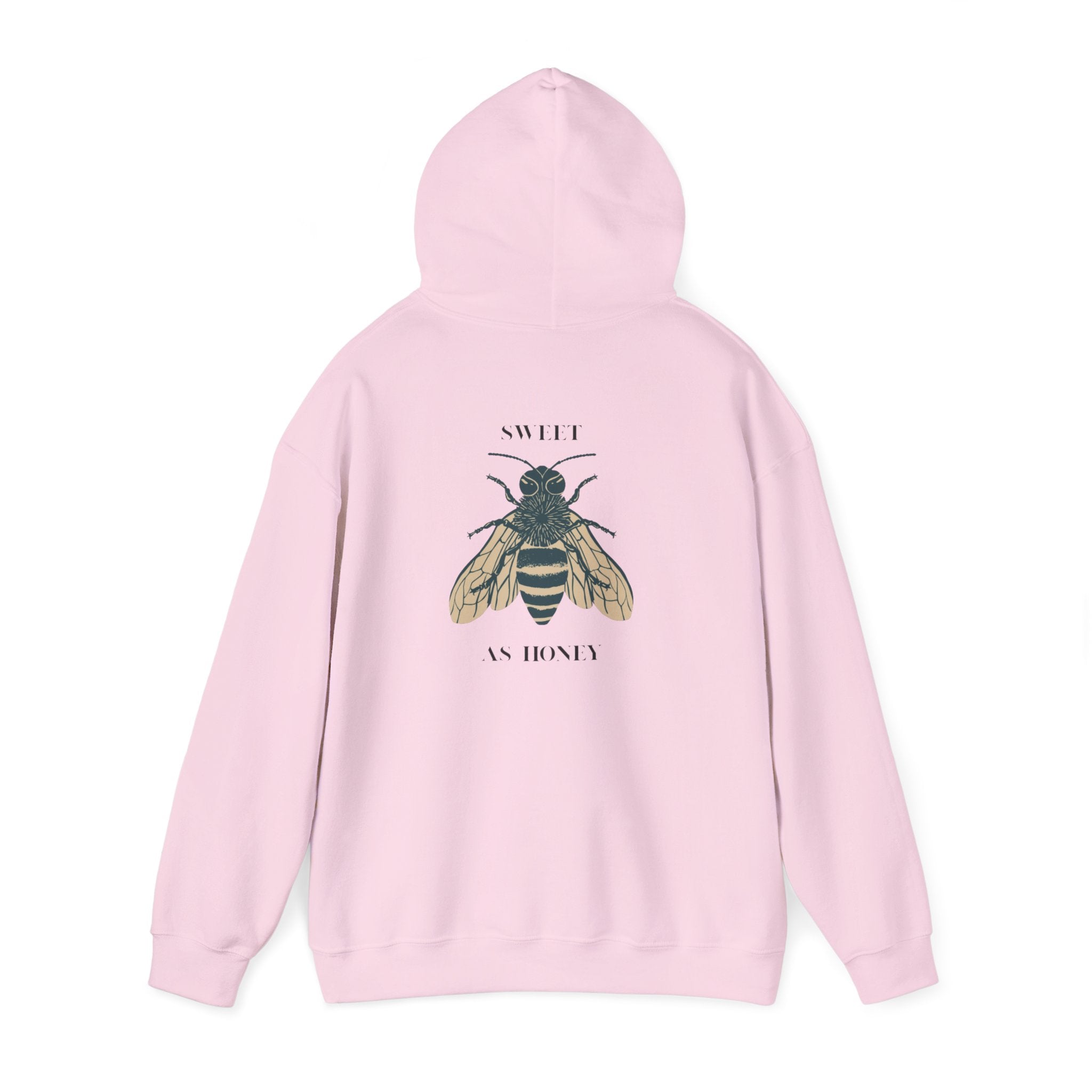 Bee Motif Unisex Hoodie – Organic Cotton Streetwear Sweatshirt