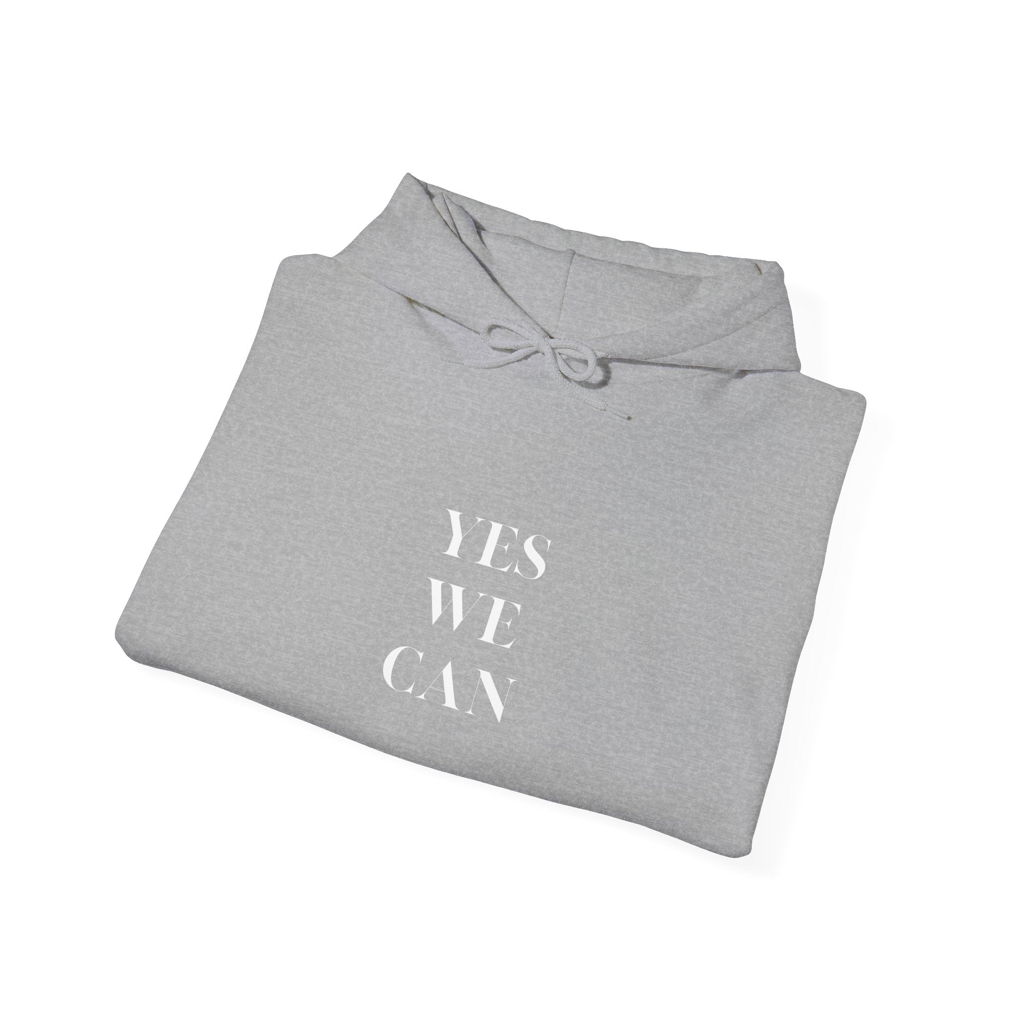 Yes We Can Unisex Hoodie motivational statement sweatshirt gift