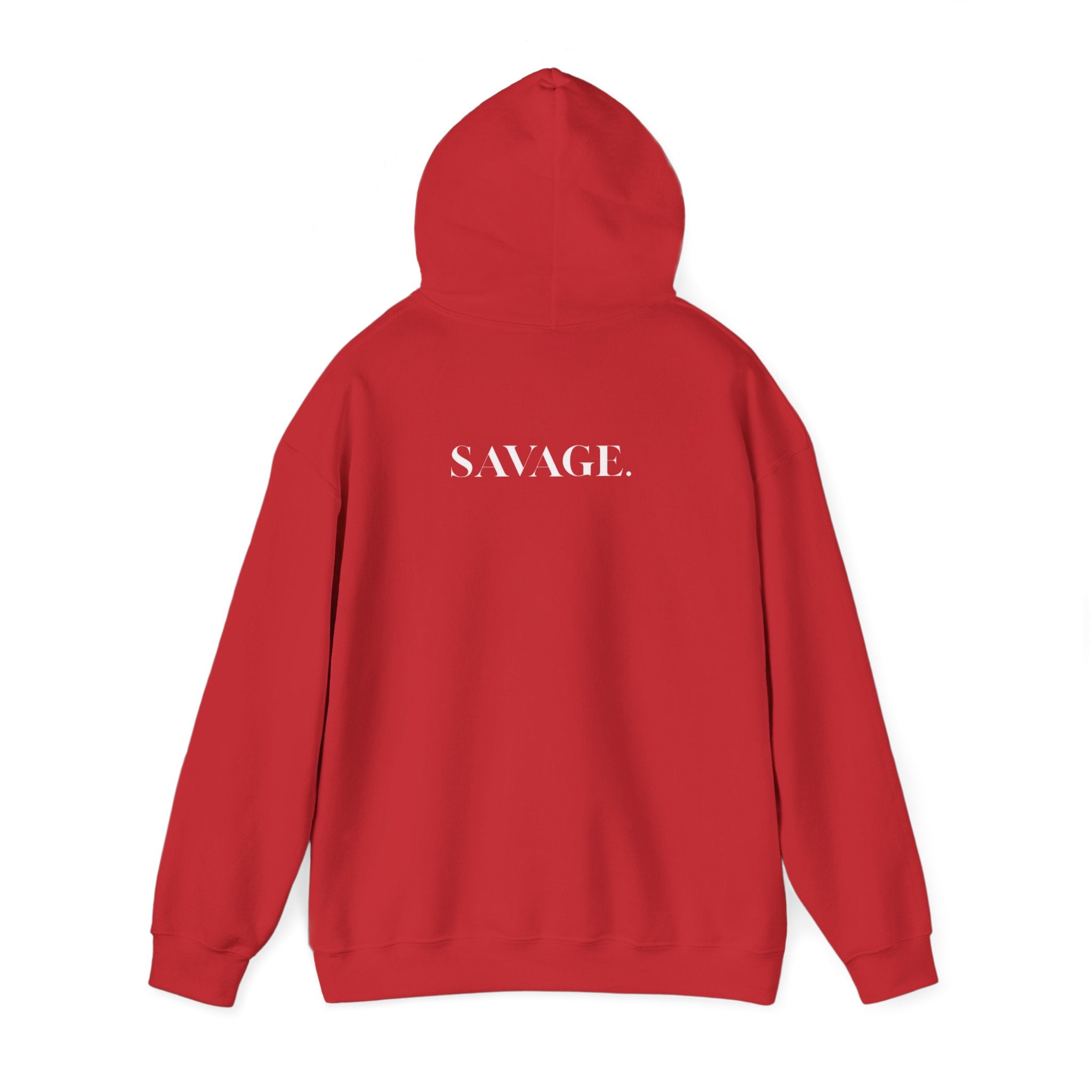 Savage Unisex Heavy Blend Hoodie – bold streetwear for confident comfort