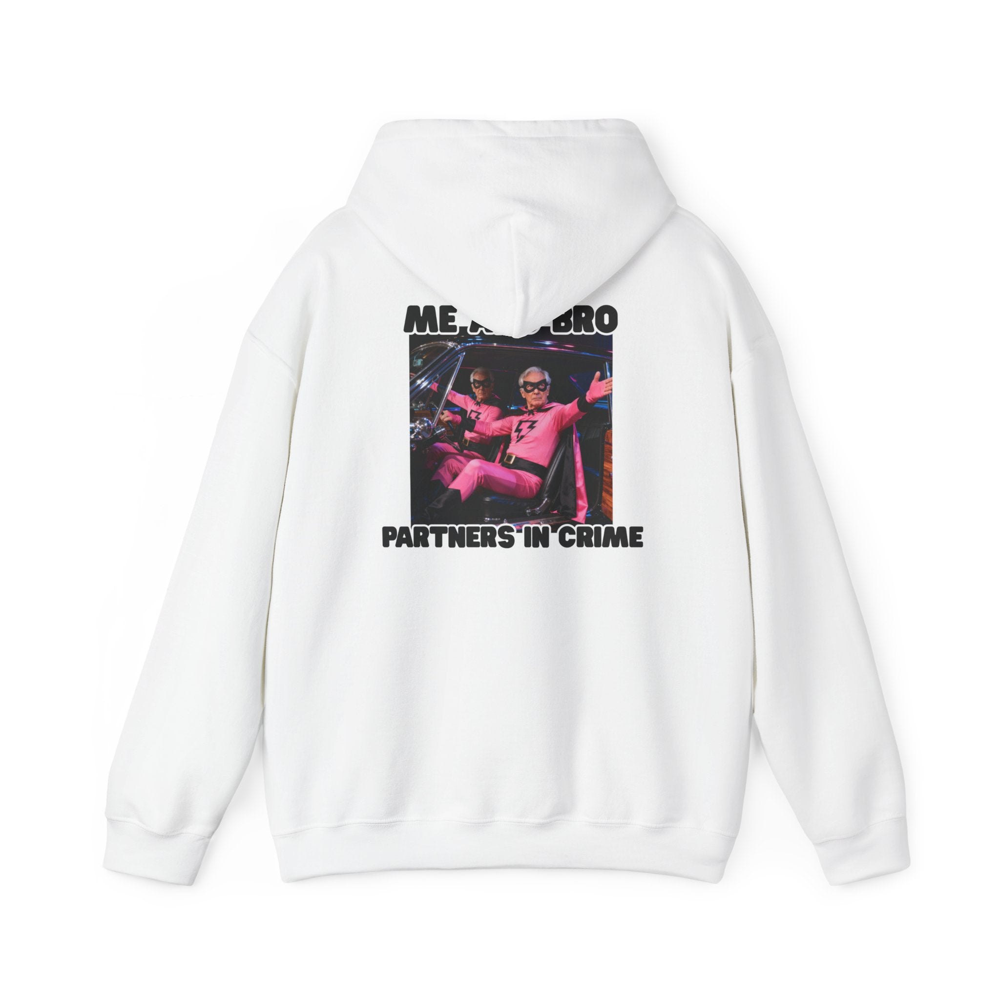 Partners in Crime Hooded Sweatshirt – fun best friend unisex hoodie