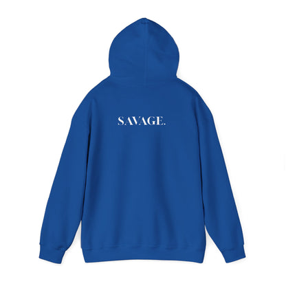 Savage Unisex Heavy Blend Hoodie – bold streetwear for confident comfort
