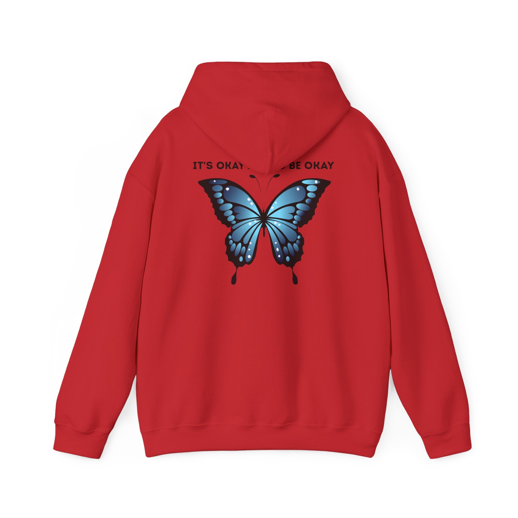 Mental Health Awareness Hoodie blue butterfly quote sweatshirt