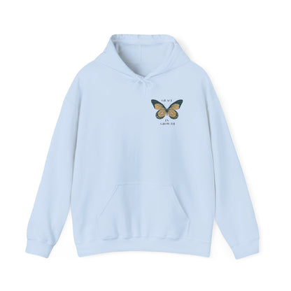 Grace in Growth Hoodie unisex butterfly motivational sweatshirt