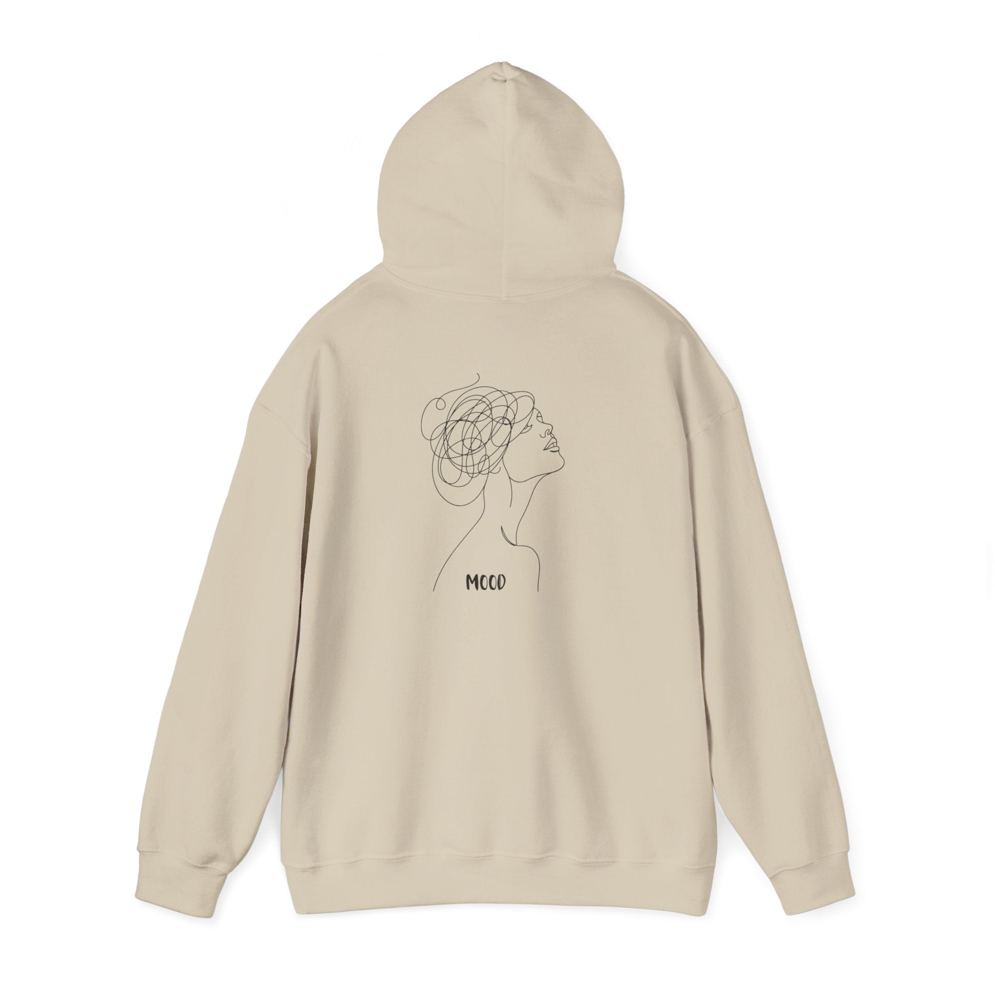 Elegant Floral Line Art Hoodie – minimalist unisex sweatshirt gift for her