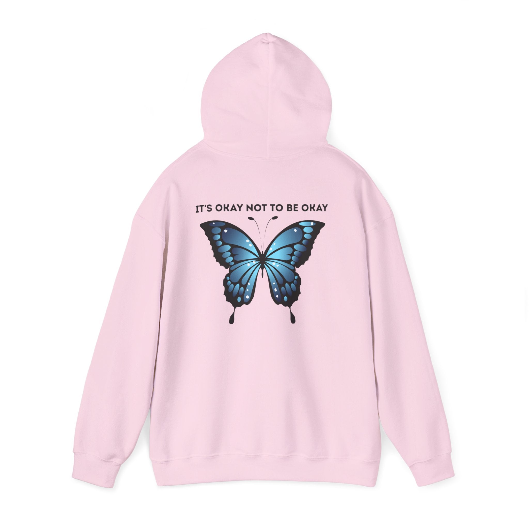 Mental Health Awareness Hoodie blue butterfly quote sweatshirt