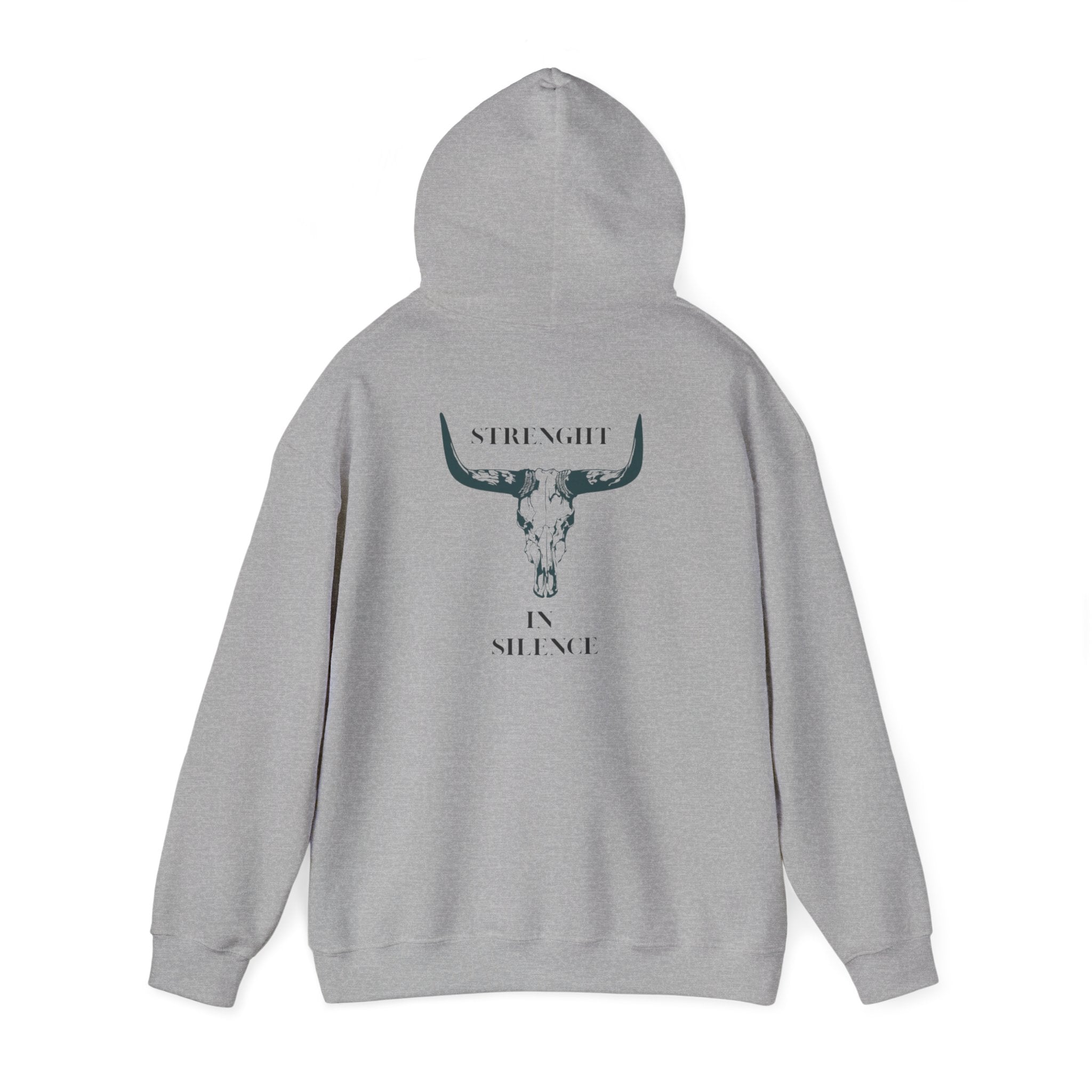 Boho Bull Skull Hoodie unisex western sweatshirt for cow lovers