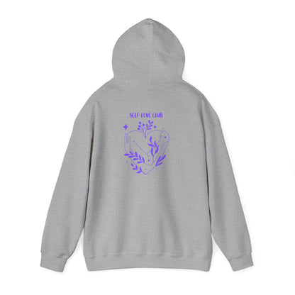 Floral Heart Hoodie cozy unisex sweatshirt for nature lovers
