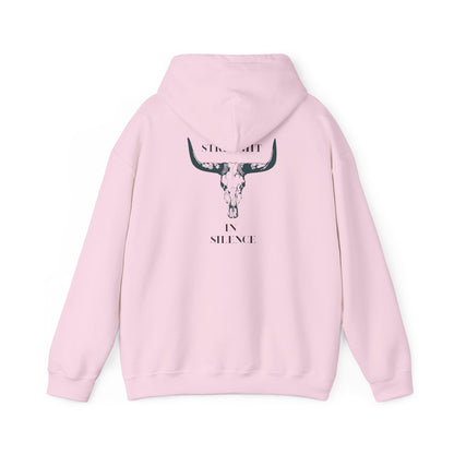 Boho Bull Skull Hoodie unisex western sweatshirt for cow lovers